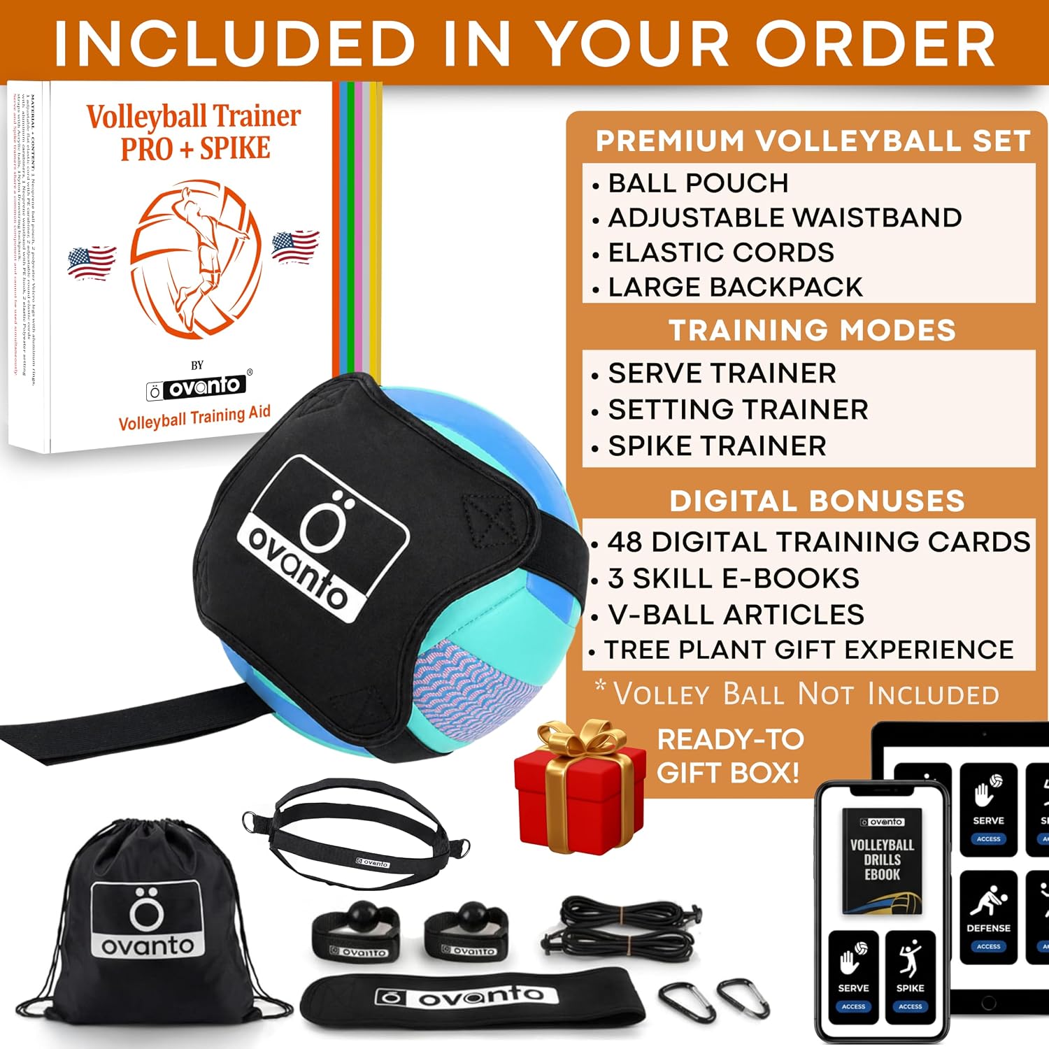 OVANTO Volleyball Training Equipment Kit