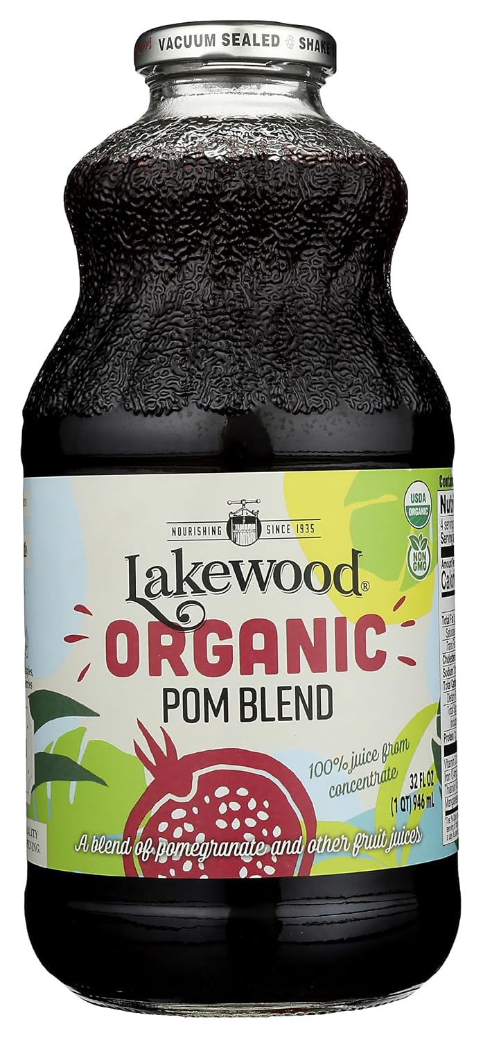 Lakewood Organic Pure Cranberry, Fresh Pressed, 32 Fl Oz (Pack of 6)