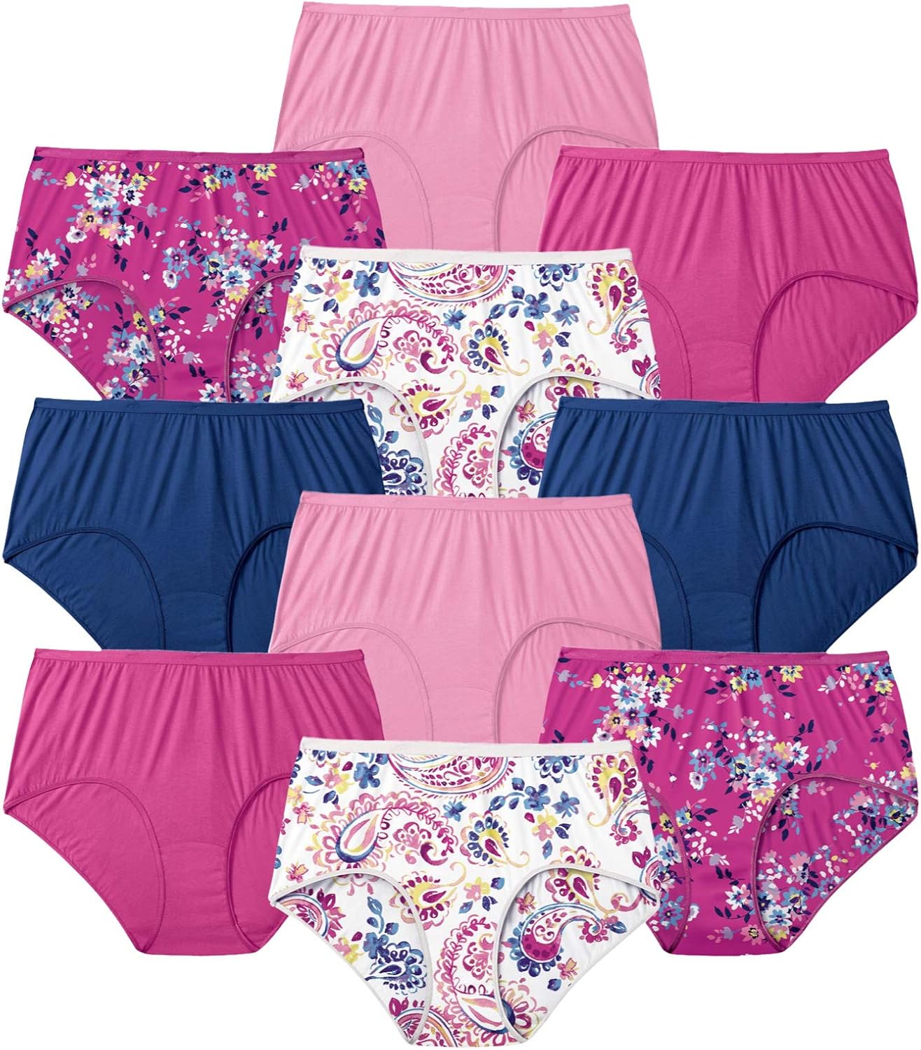 Comfort Choice Full Coverage Cotton Brief 10-Pack