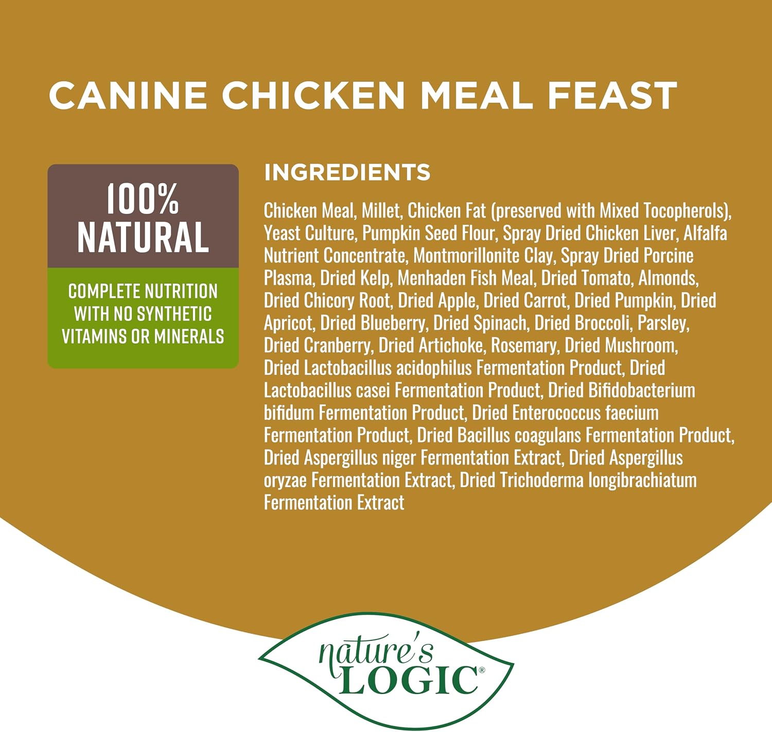 NATURE'S LOGIC Dry Dog Food - Beef Meal Feast Dry Kibble, 13 lb