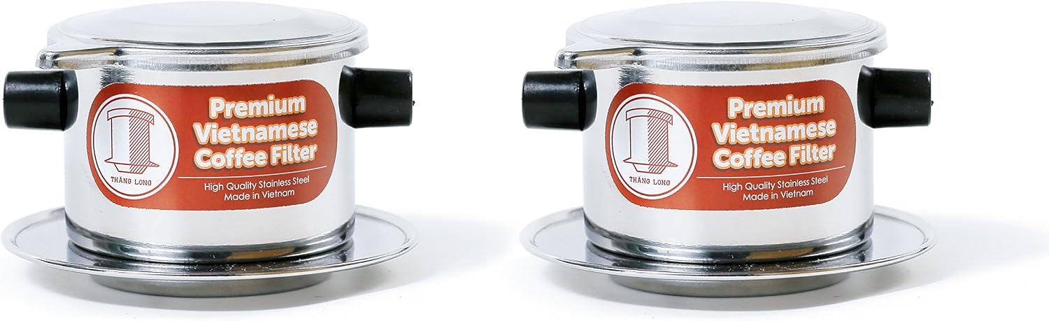 Vietnamese Drip Coffee Maker Filter. Single Cup Serve. Inox. 6 oz Small Stainless Steel