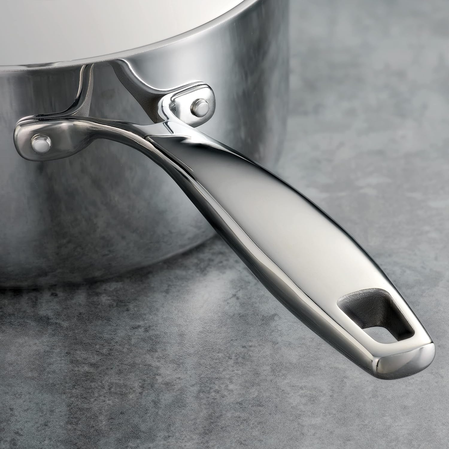 Tramontina Signature Tri-Ply Clad Stainless Steel 12-Inch Large Frying Pan | Induction-Ready Skillet, Dishwasher-Safe, NSF-Certified