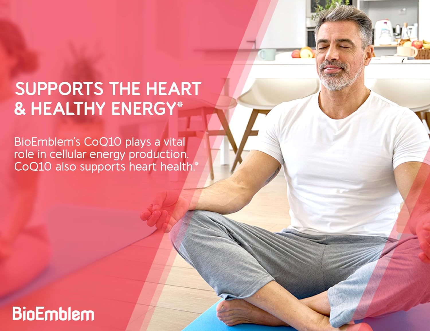 BioEmblem CoQ10 200mg with BioPerine, Coenzyme Q10, 90 Softgels