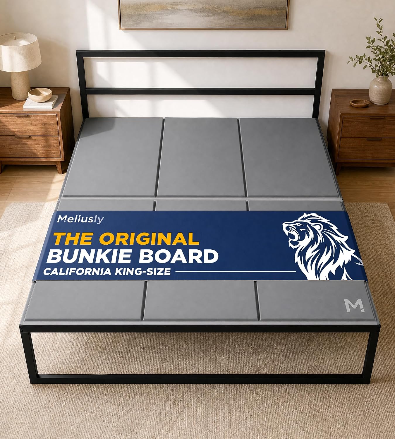 Original Bunkie Board Full Size (54x75) - Under Bed Support | Non-Slip Breathable Bed Support Board for Slatted Bed Frame, Anti-Sag, Noise Minimizing Moisture Resistant Bed Board