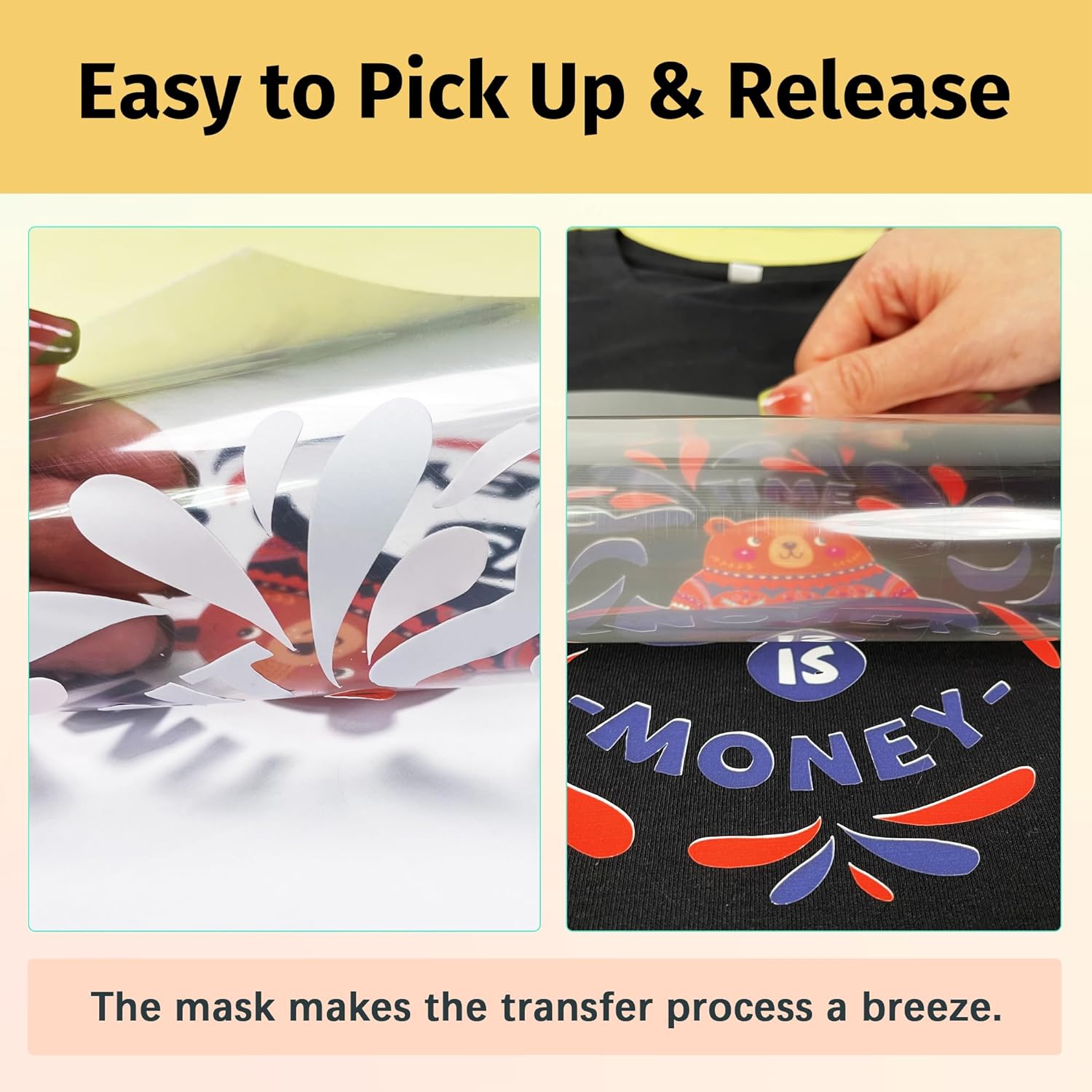 TransOurDream Heat Transfer Paper for Dark T Shirts(10 Sheets, 8.5x11),Printable HTV Heat Transfer Vinyl for Inkjet Printers