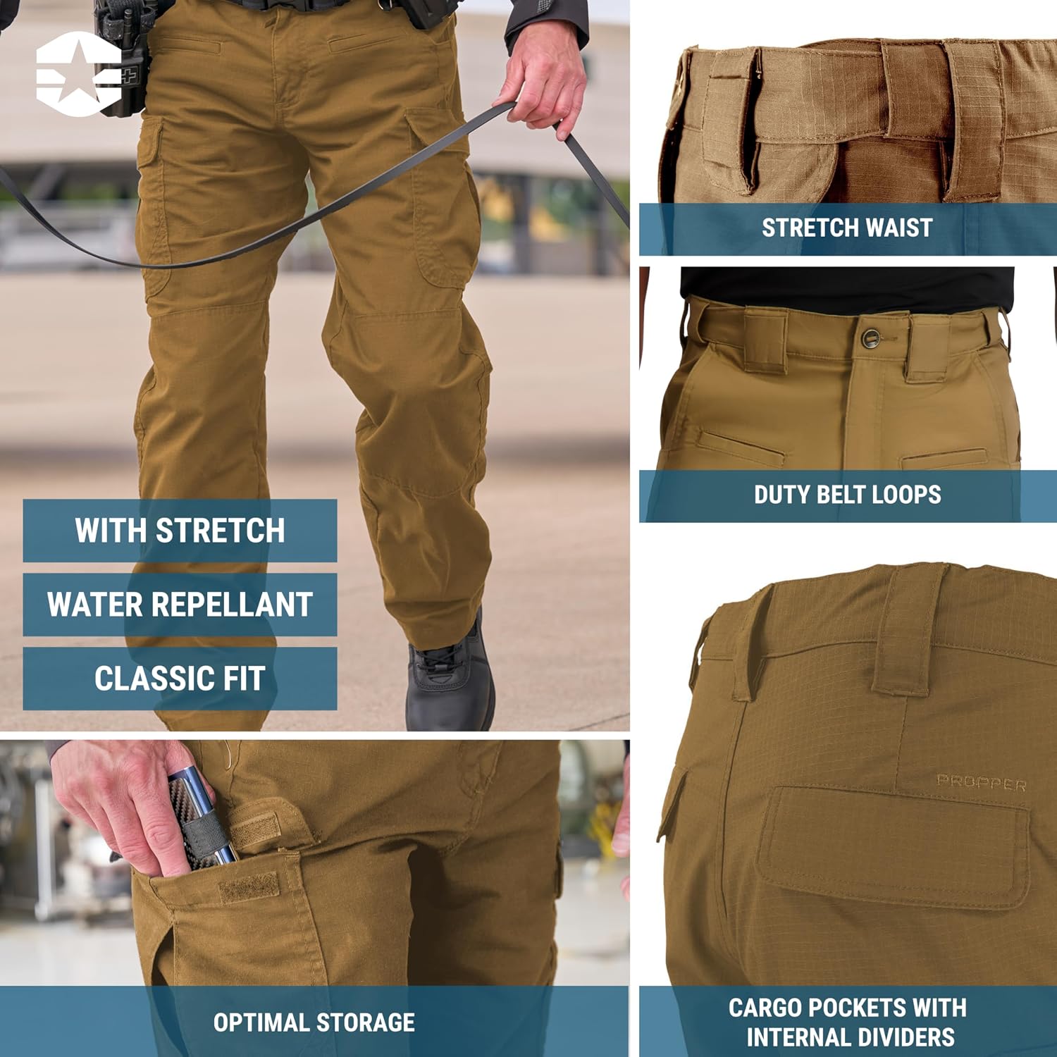 Propper Men's Kinetic Tactical Pant | Performance Cargo Pants, Work Pants for Law Enforcement
