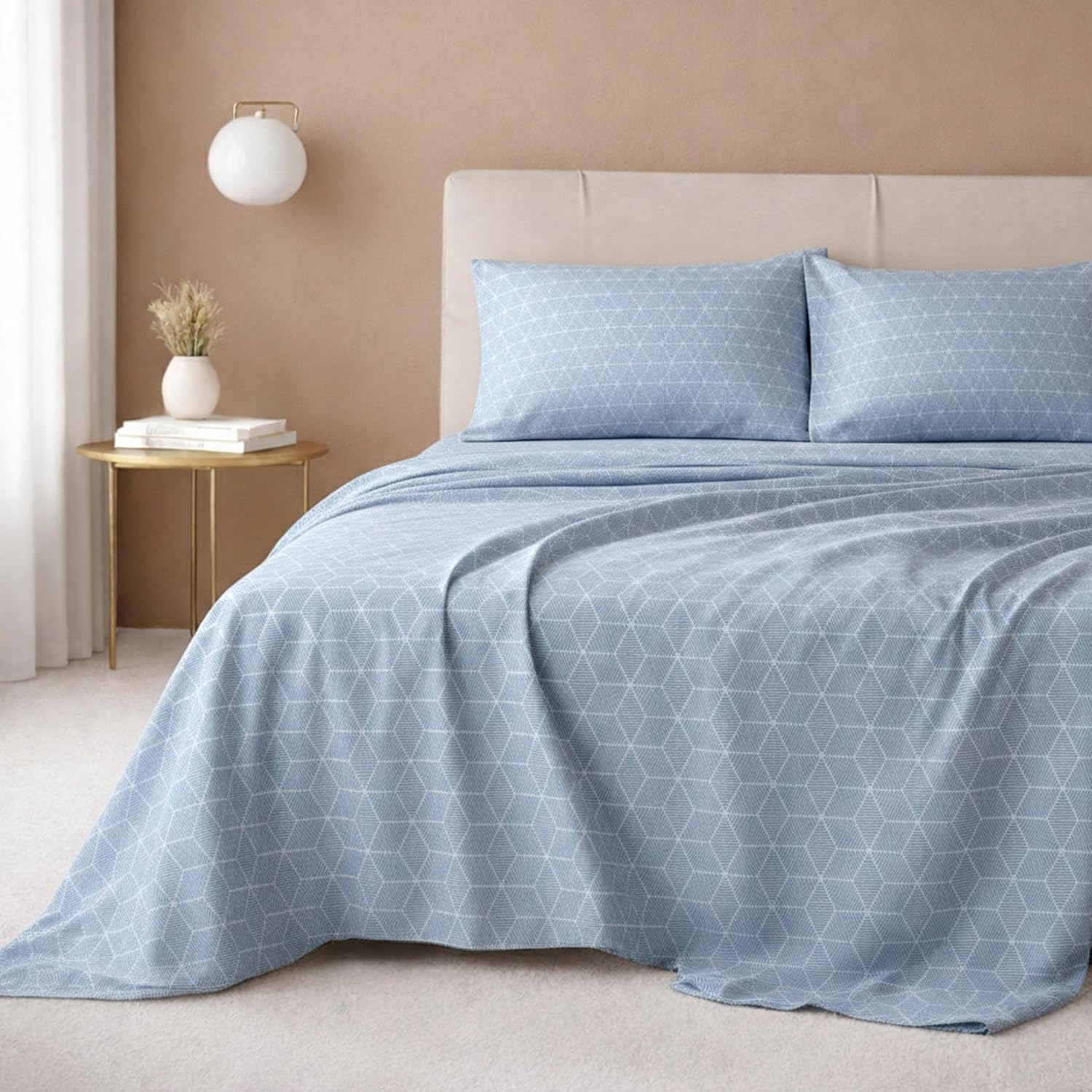 California Design Den Luxury 600 Thread Count Full Size Sheet Sets, Seafoam | 100% Cotton Sateen Backed by Good Housekeeping Seal, Soft & Smooth, 16" Deep Pocket, All-Around Elastic, Durable, Easy Care