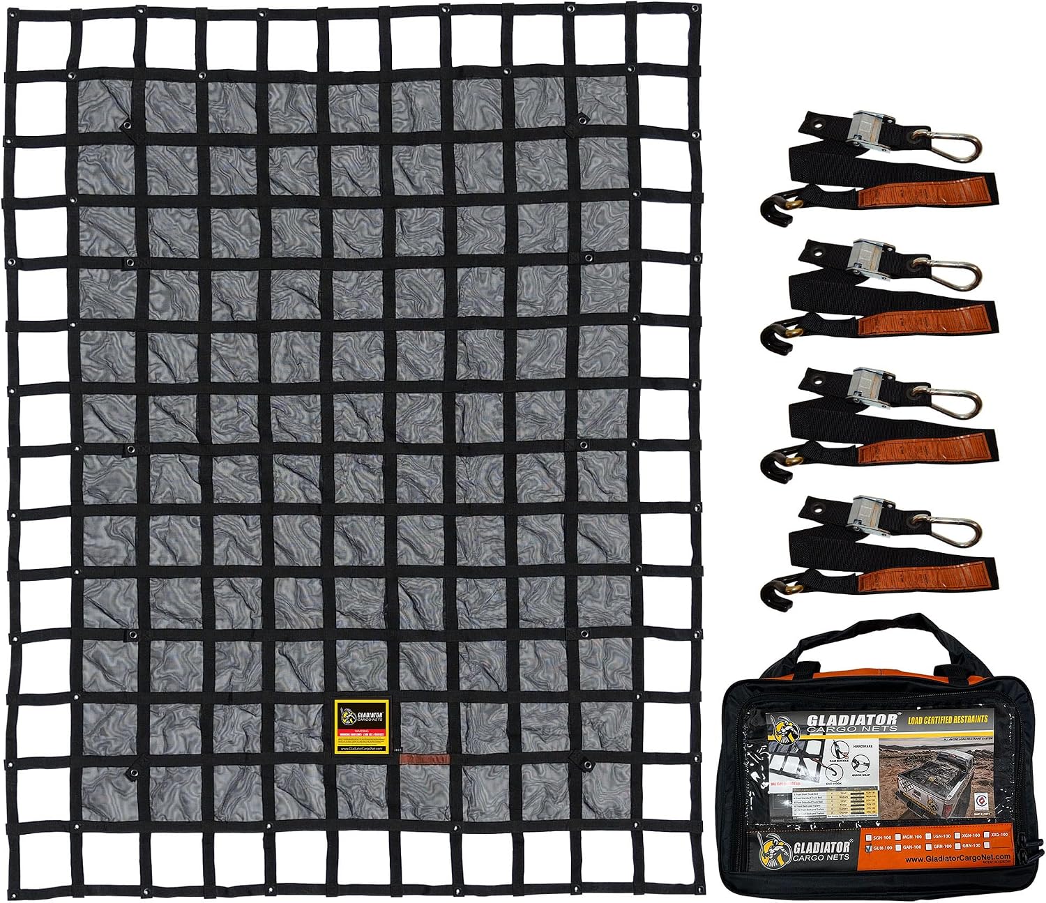 Heavy Duty Cargo Net - Truck Organizer-Interior-Roof Rack-Jeep-SUV- Baja-Camping -(GBN-100) 4' x 4'