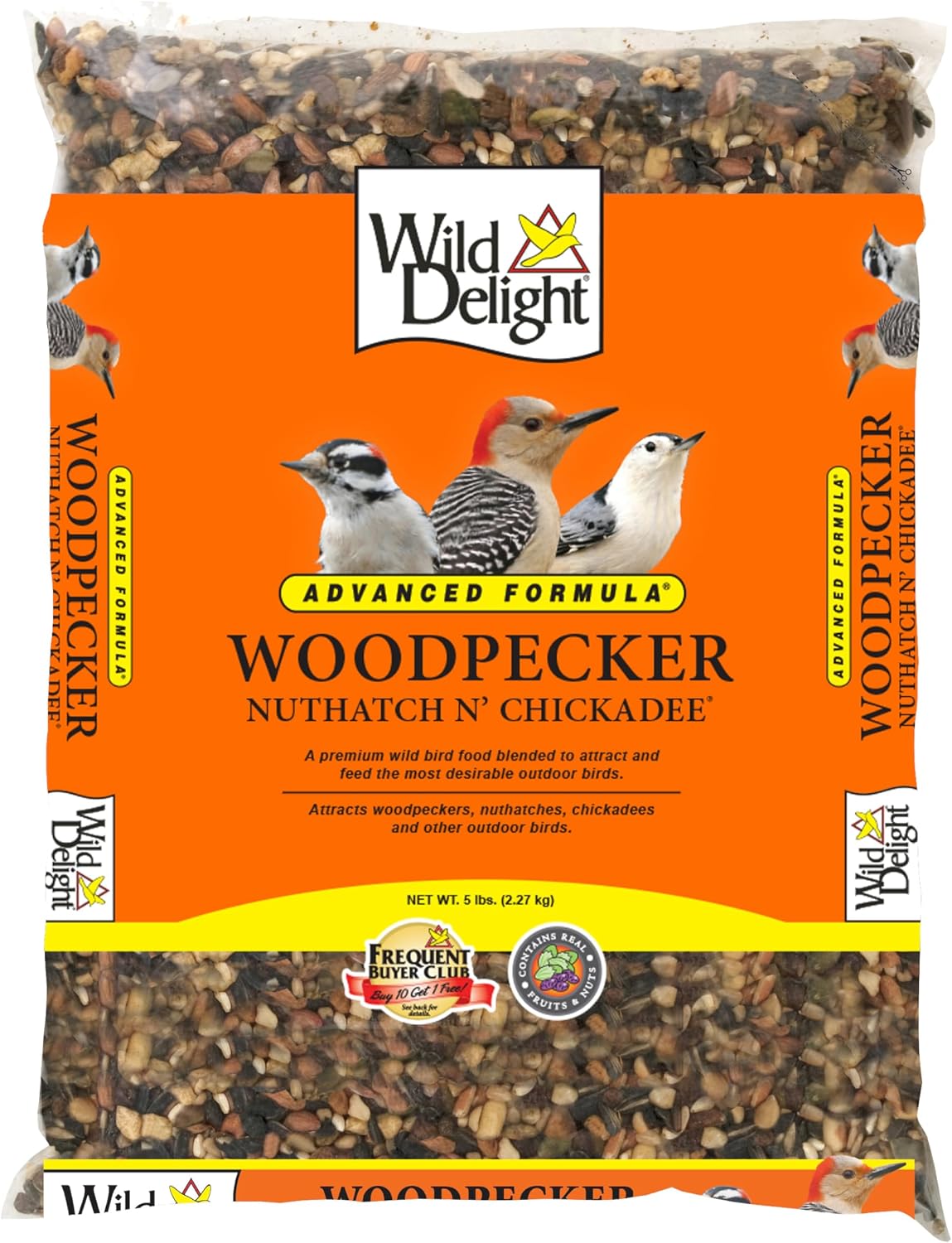 Wild Delight Deck, Porch N' Patio No Waste Bird Food, 5 lb, (374050)