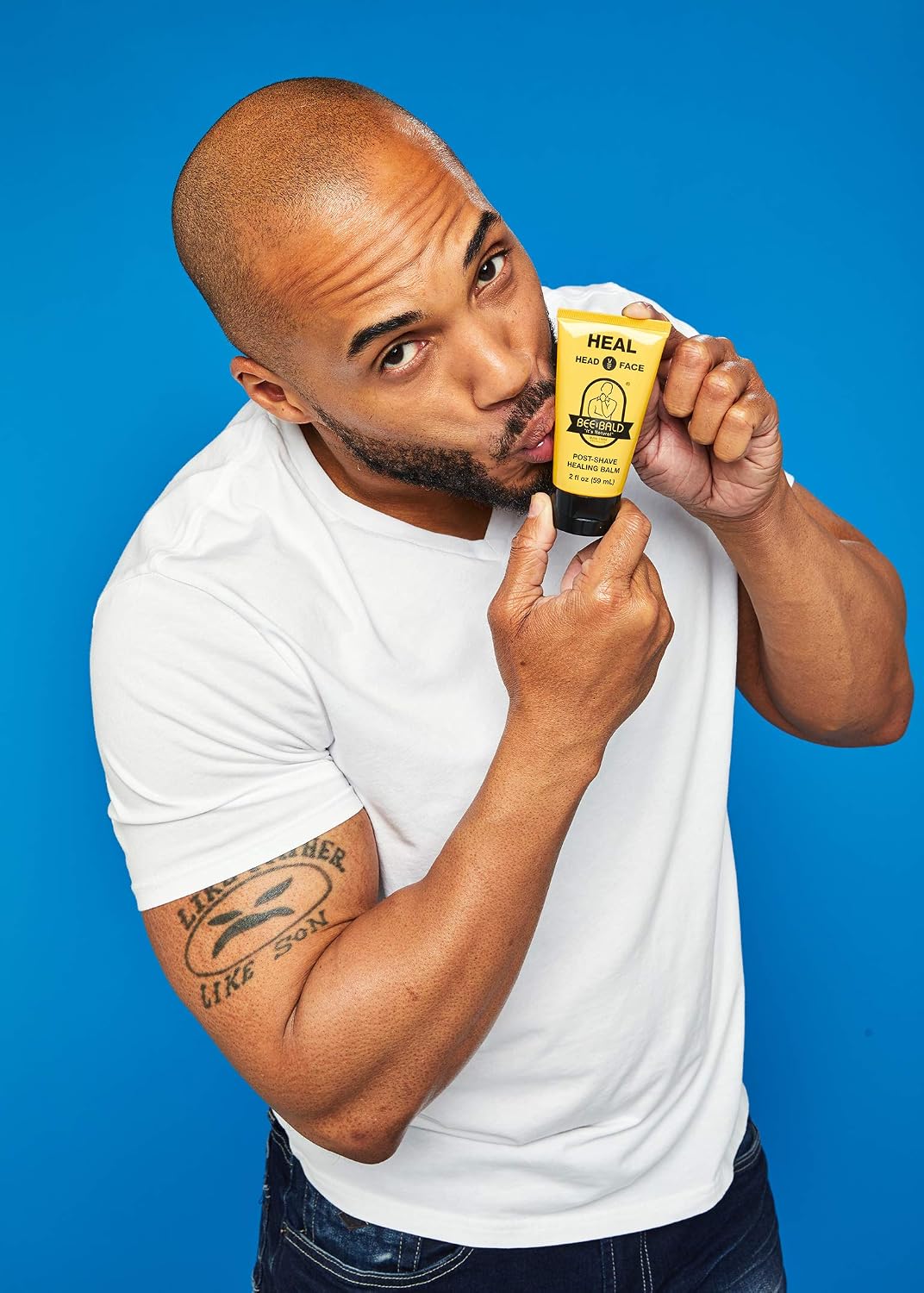 Bee Bald HEAL Aftershave for Men, Calm & Soothes, After Shave Balm, 2 fl oz | Immediately Calms & Soothes Irritated Skin. Treats Razor Burn, Redness, Bumps on Head or Face. Perfect For Sensitive Skin.
