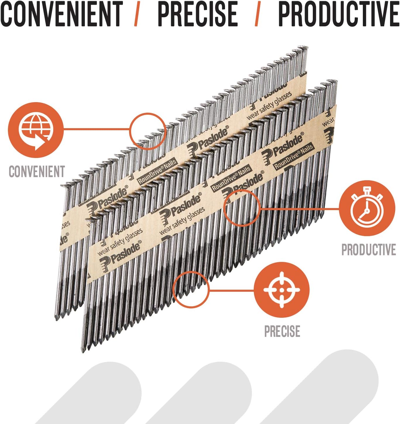 Collated Framing Nail, 3-1/4 in L, Not Applicable, Brite, Offset Round Head, 30 Degrees, 1000 PK - 1 Each