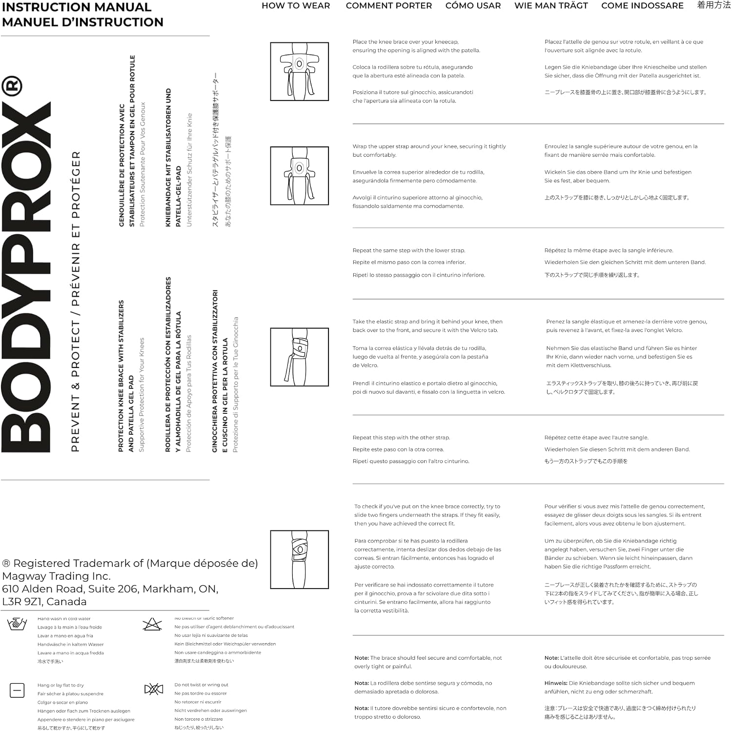 Bodyprox Knee Brace with Side Stabilizers & Patella Gel Pad Support | Knee brace for women, knee brace for men; helps support knee pain and steady daily movement.