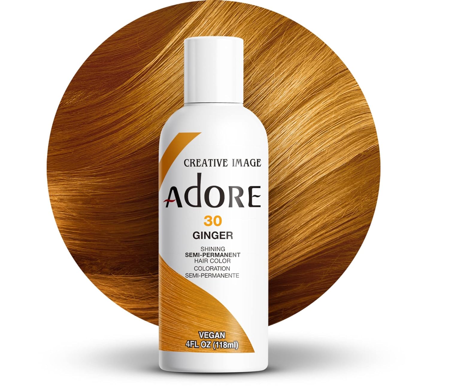 Adore Semi Permanent Hair Color, 107 Mocha, 4 Fl Oz | Vegan & Cruelty-Free Brown Hair Dye | No Ammonia, No Peroxide, No Alcohol