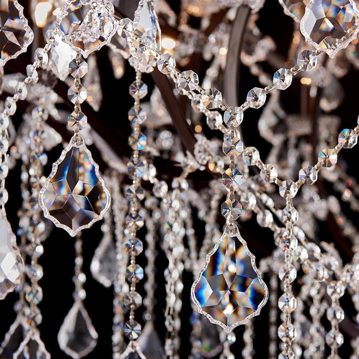 42 Lights Large Crystal Chandeliers for High Ceilings Maria Theresa Chandelier Light Fixture Heavy Vintage Chandelier for Foyer Hallway Entryway