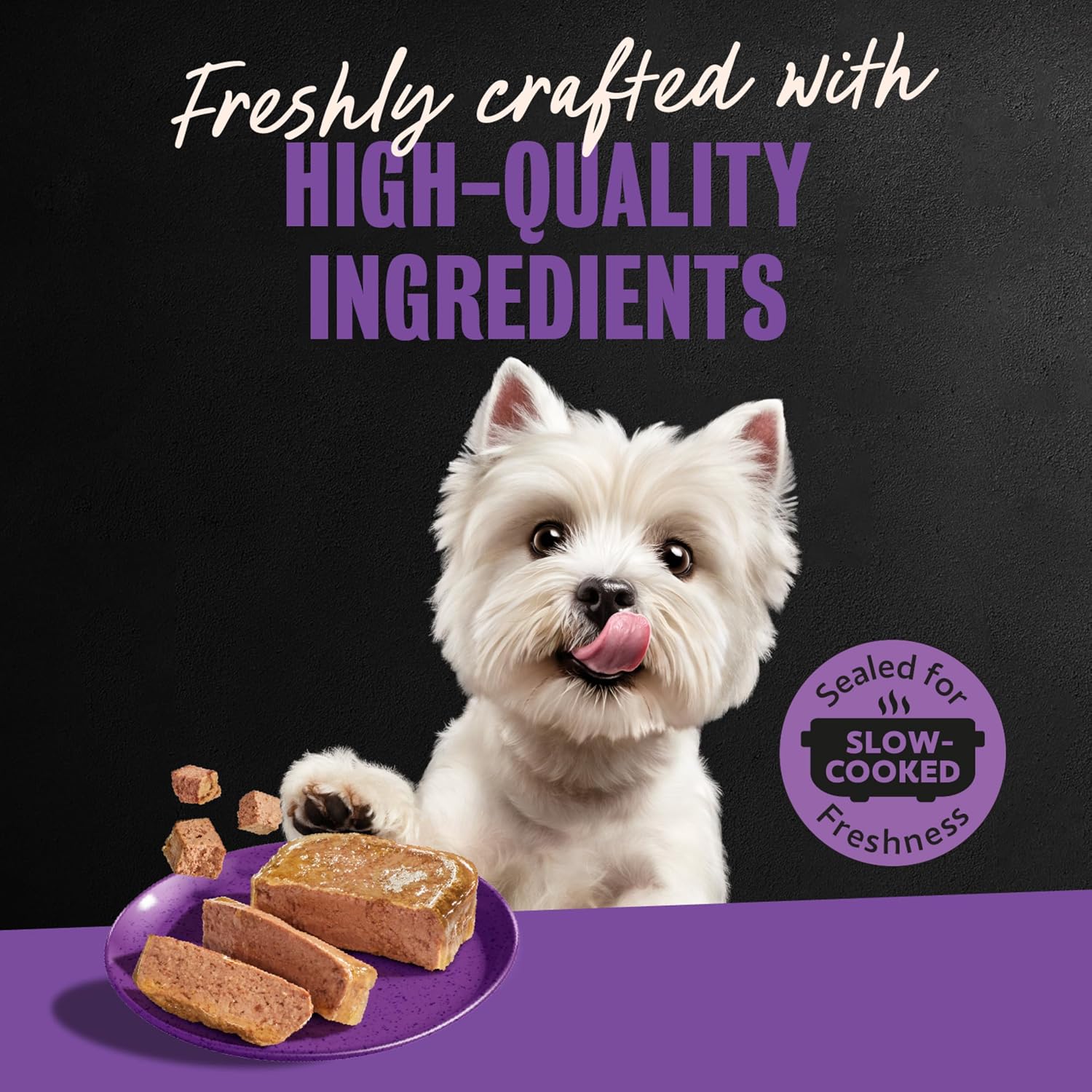 Cesar Classic Loaf Wet Dog Food, Meaty Selects, 3.5 oz, 12 Count, 2-Pack | Made in USA, Filet Mignon & Porterhouse Steak flavors, real beef #1 ingredient, no artificial flavors, easy peel trays