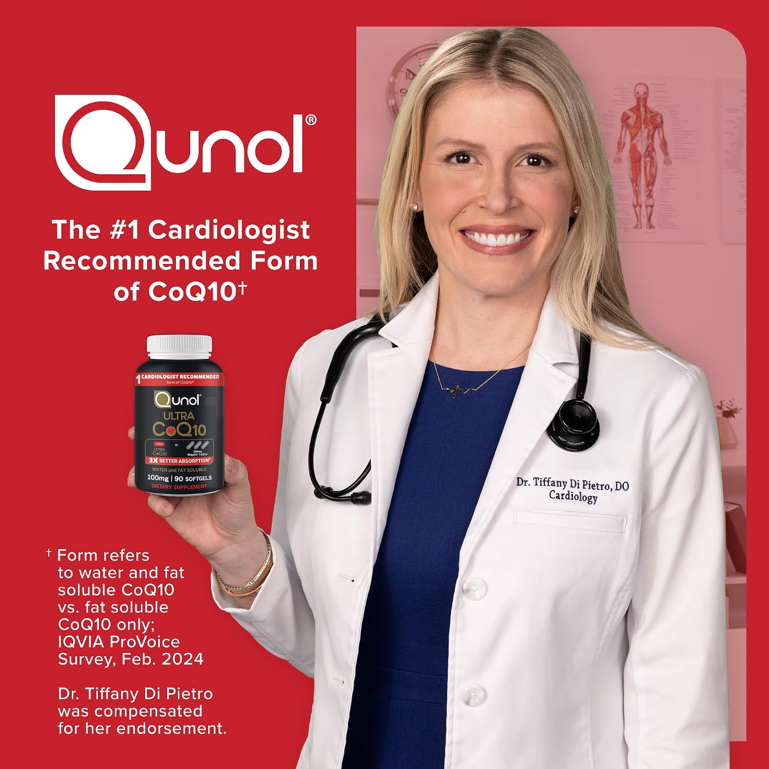 Qunol Ultra CoQ10 100mg, 3X Better Absorption, Antioxidant, 240 Softgels | #1 Cardiologist Recommended Supplement for Heart Health, Coenzyme Q10 Supplement to support Vascular Health & Cellular Energy