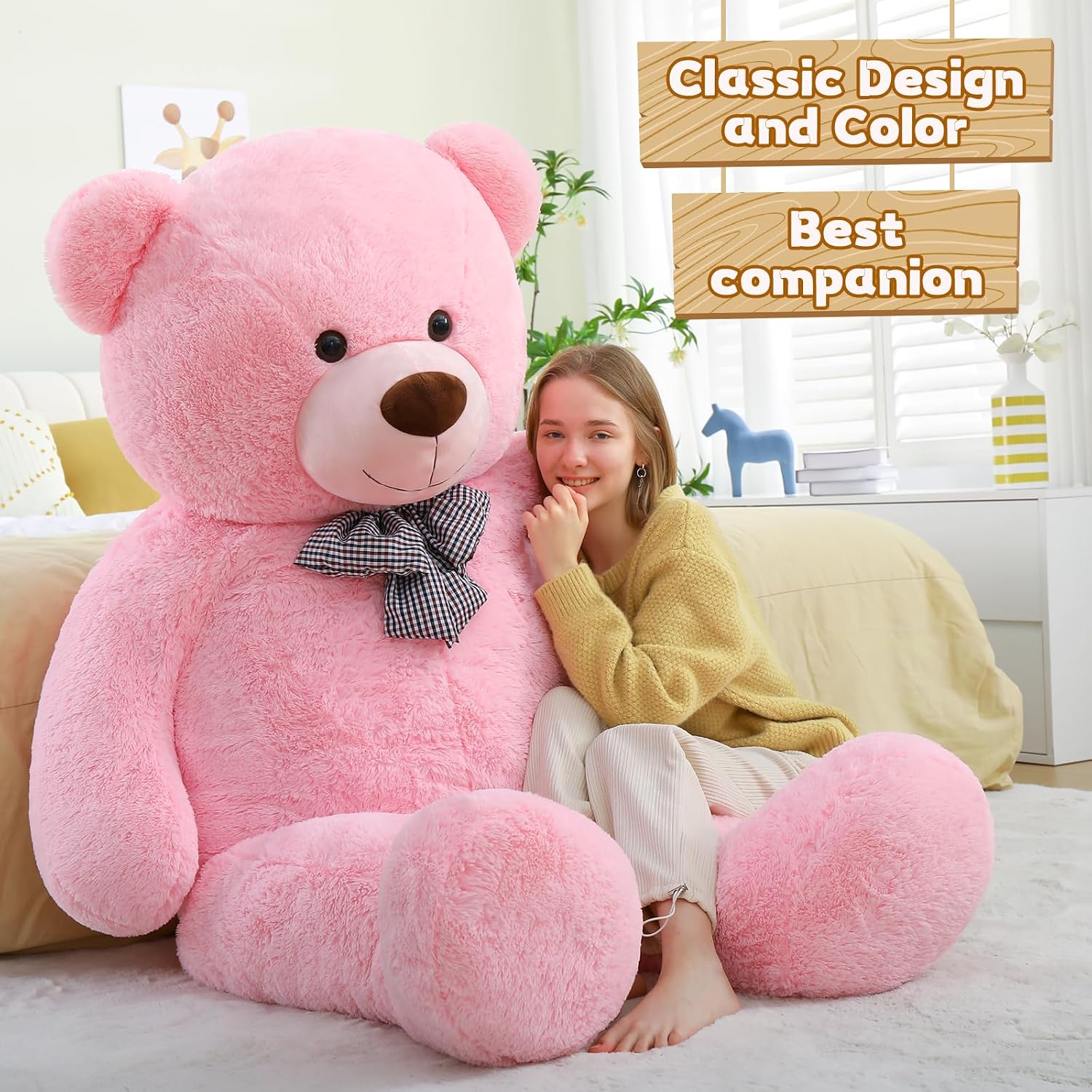 Toys Studio 47 Inch Big Teddy Bear Giant Stuffed Animal for Girls