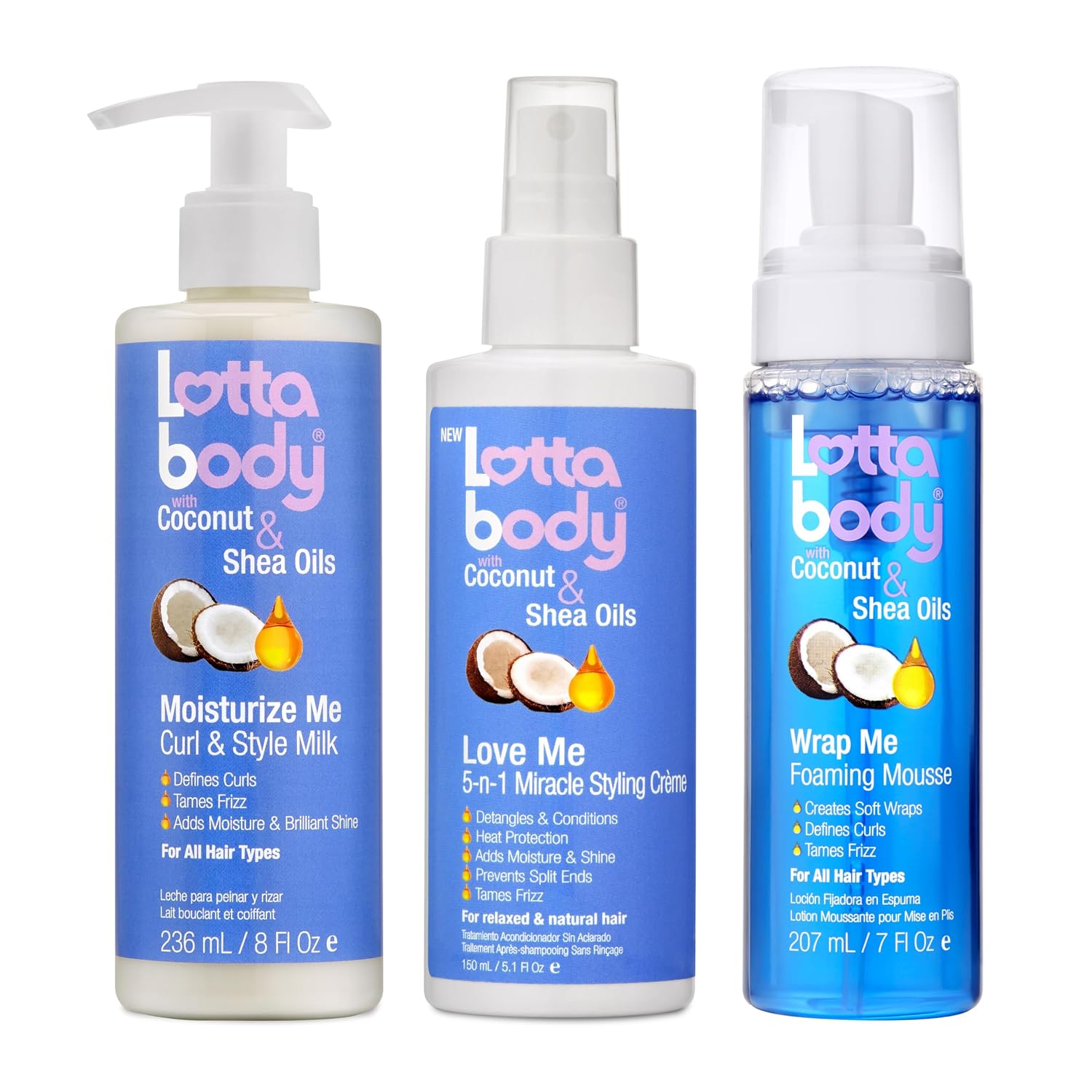 Lottabody Moisturize Me Curl and Style Milk with Coconut & Shea Oils