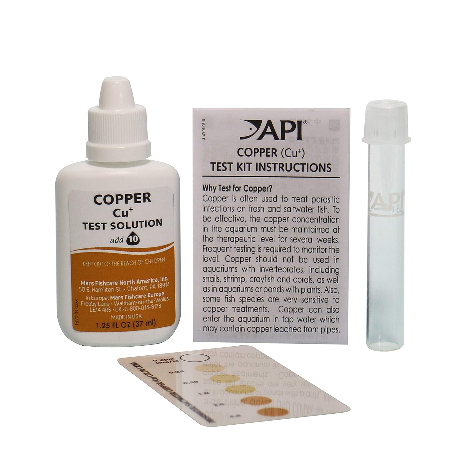 API Copper Test KIT 90-Test Aquarium Water Test Kit