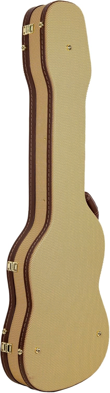 Crossrock Hardshell Arch Top wood case fits SG Electric Guitars-Black(CRW620SGBK)