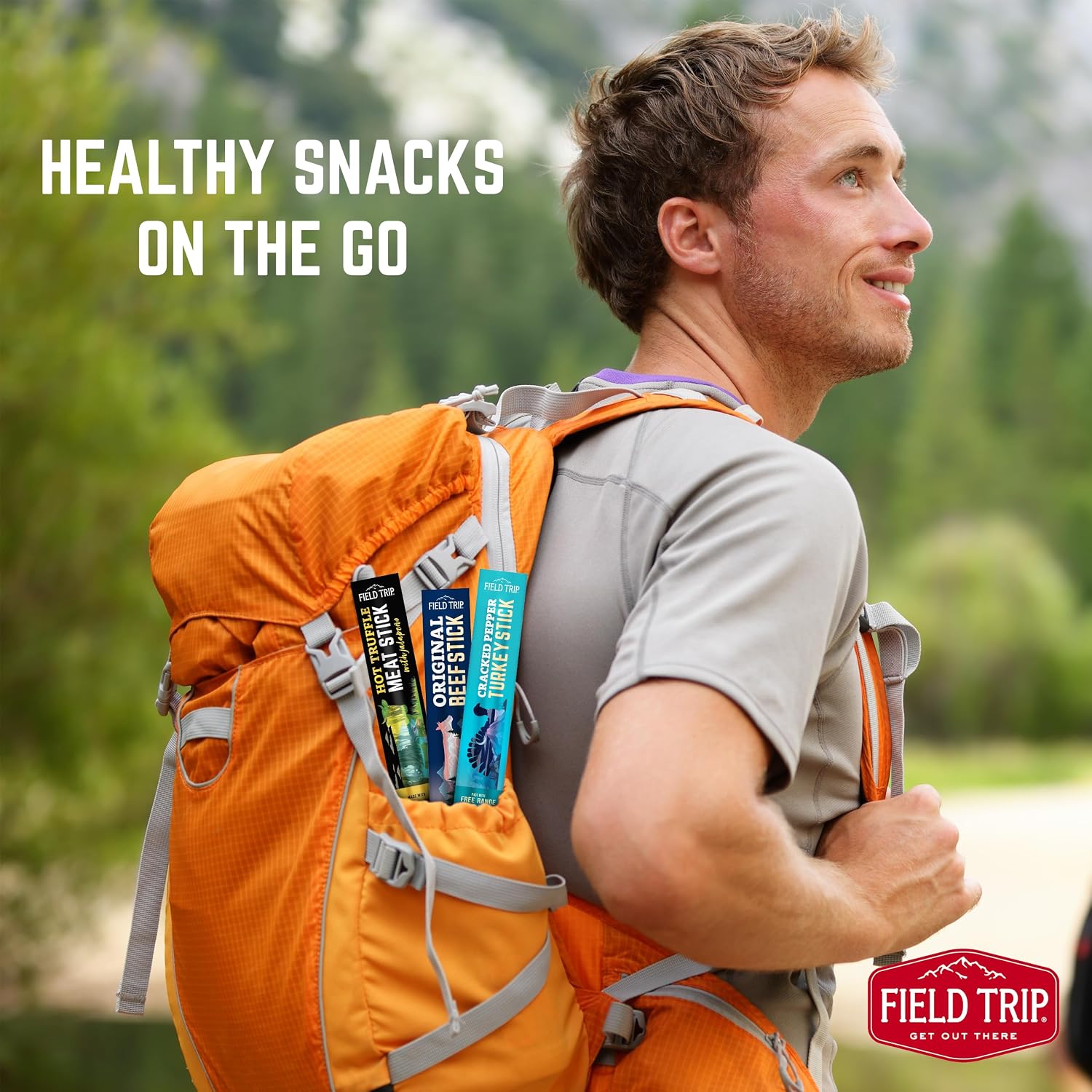 Field Trip Grass Fed Pepperoni Jerky Snack Sticks, Keto, Paleo, Gluten Free, Allergy Friendly Snack, High Protein, 50 Calorie Snack, 0.5oz, 24 Pack | Grass Fed, Keto, Paleo, Gluten Free, Allergy Friendly Snack, High Protein, 50 Calorie Snack