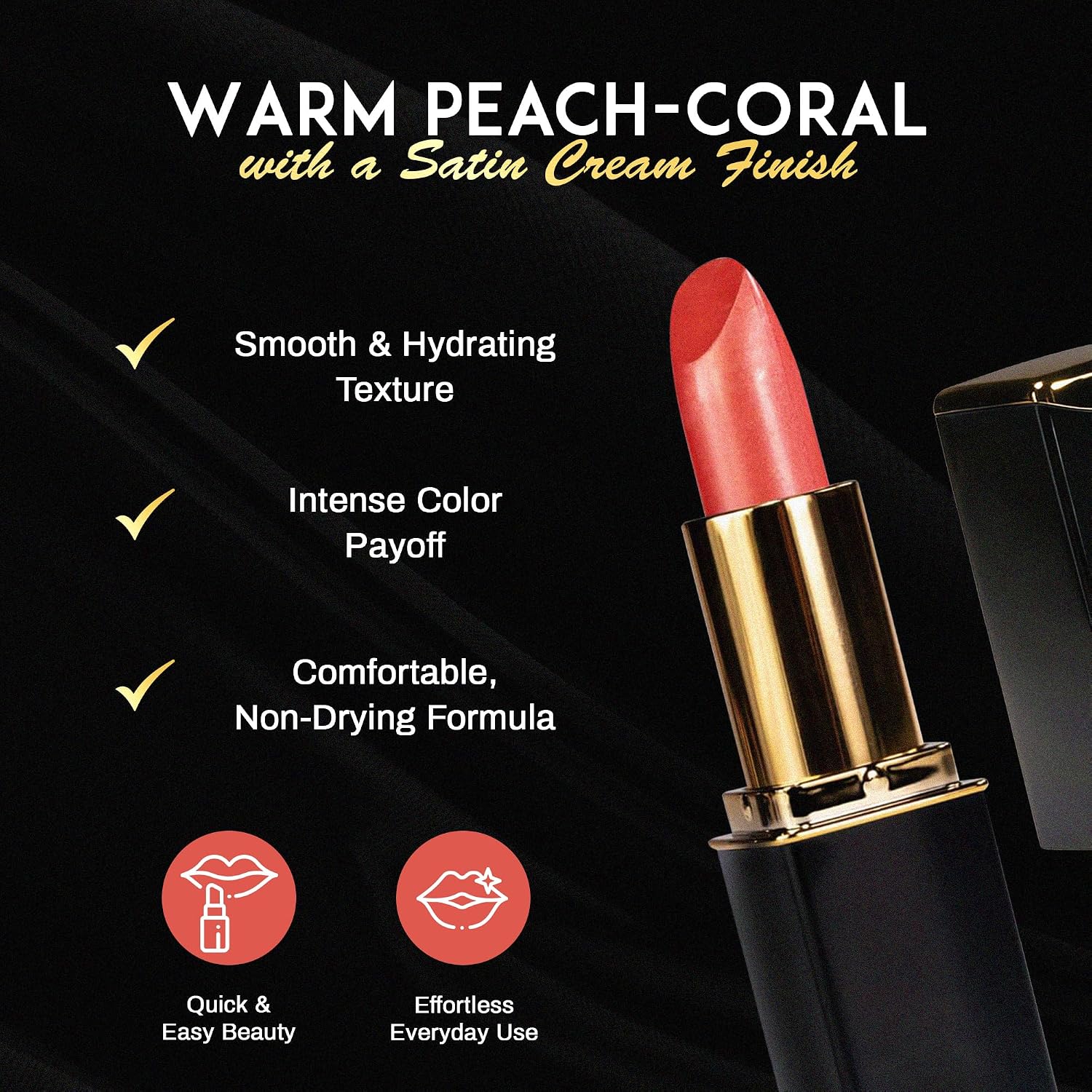 L’Paige Rosy Pearl Lipstick | Sheer Neutral Rose Lip Color | Aloe Vera Moisturizing Formula | Long-Lasting Hydrating Finish | Soft Silvery Pink Shade L56