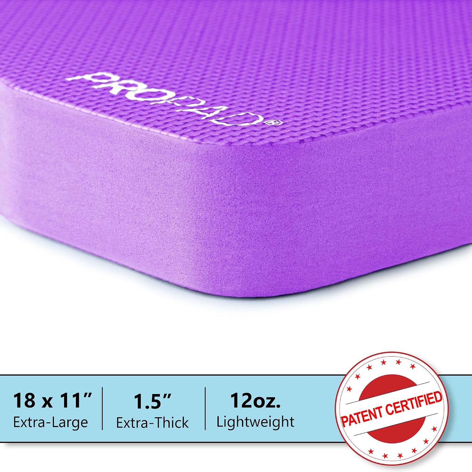 Thick Kneeling Pad, Garden Kneeler for Gardening, Bath Kneeler for Baby Bath, Kneeling Mat for Exercise & Yoga, Knee Pad for Work, Floor Foam Pad, Extra Large (XL) 18 x 11 x 1.5 Inches, Blue