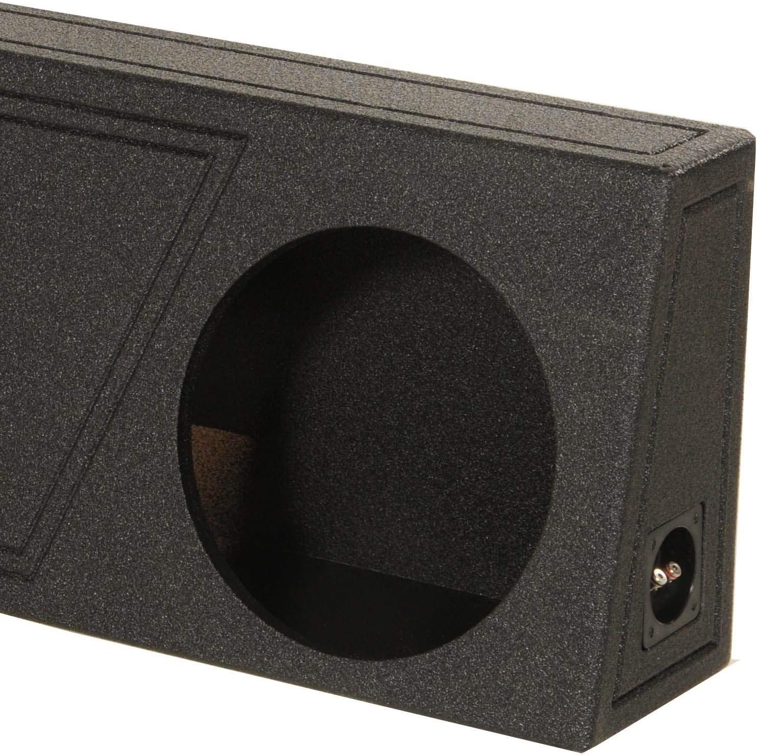 Q Power QBomb Single 12 Inch Vented Subwoofer Sub Box with Black Bedliner Spray