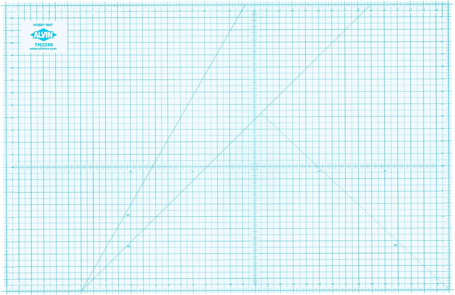 Alvin, TM Series Translucent Professional Cutting Mat, Self-Healing, Great for Lightboxes, Safe with Rotary or Utility Knife - 24 x 36 inches
