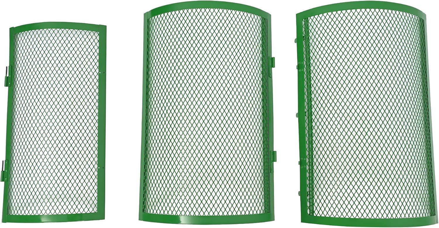KUAFU 24" Compost Spreader Peat Moss Spreader T-Shaped Handle for Planting | Lawn and Garden Care Manual Spreaders Roller Green Powder Coated Mesh