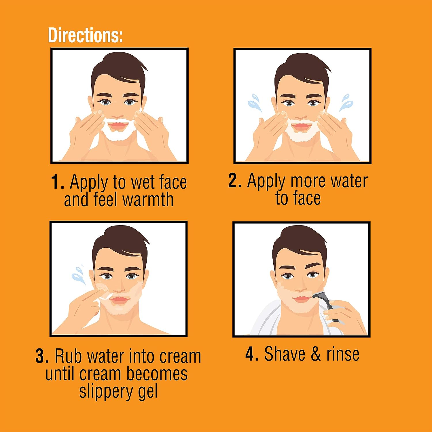 Van Der Hagen Self-Heating Shave Cream - Burst of Warmth Opens Pores and Softens Stubble, 6 oz