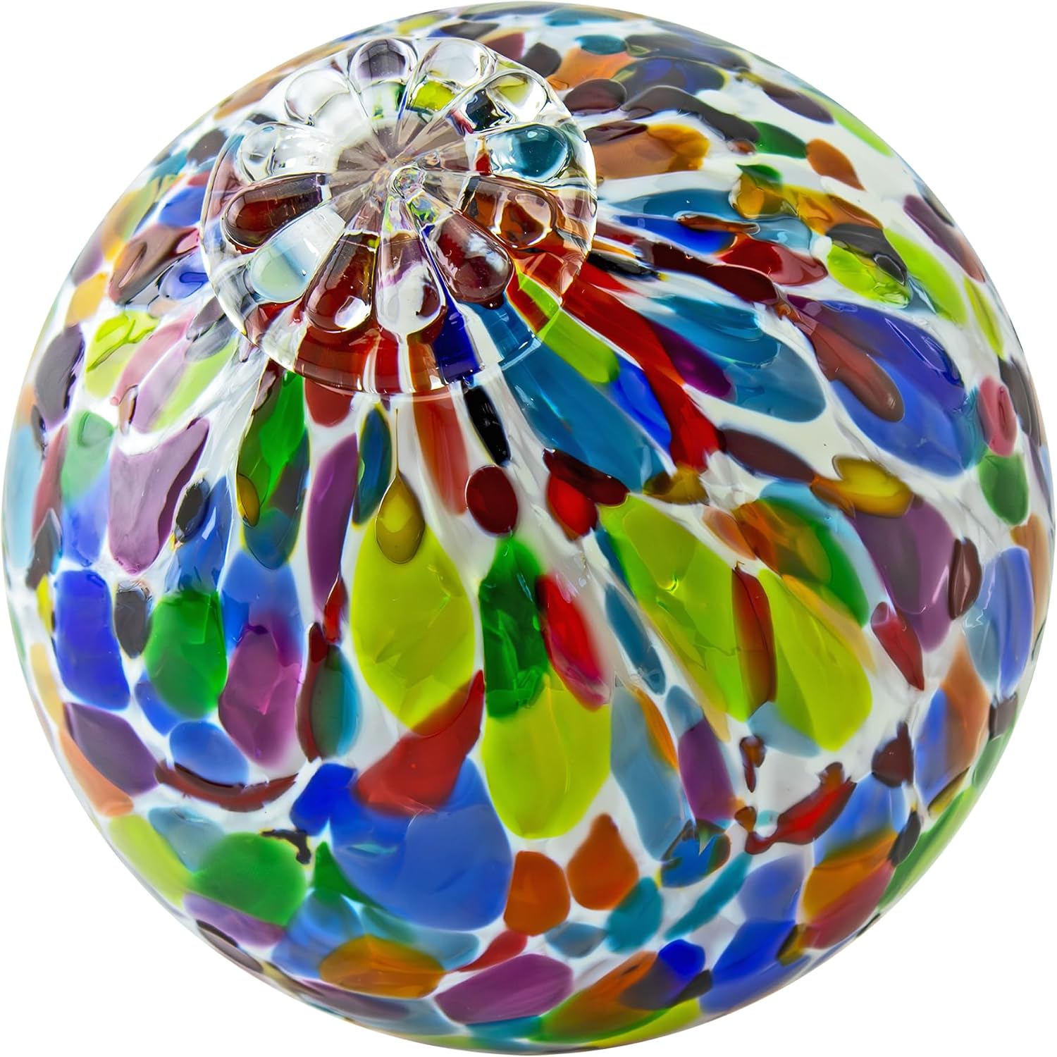 Totally Blown Glassworks Pond Float. Handmade Blown Glass, Garden Gazing Ball, Table Centerpiece