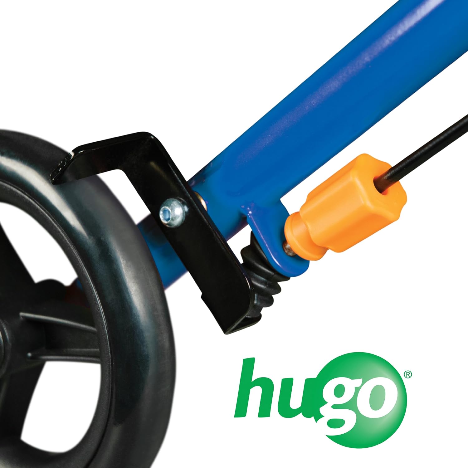 Hugo Mobility Sidekick Foldable Rollator Walker with Seat, Blueberry | Foldable Rollator with Padded Seat Offers Stable
