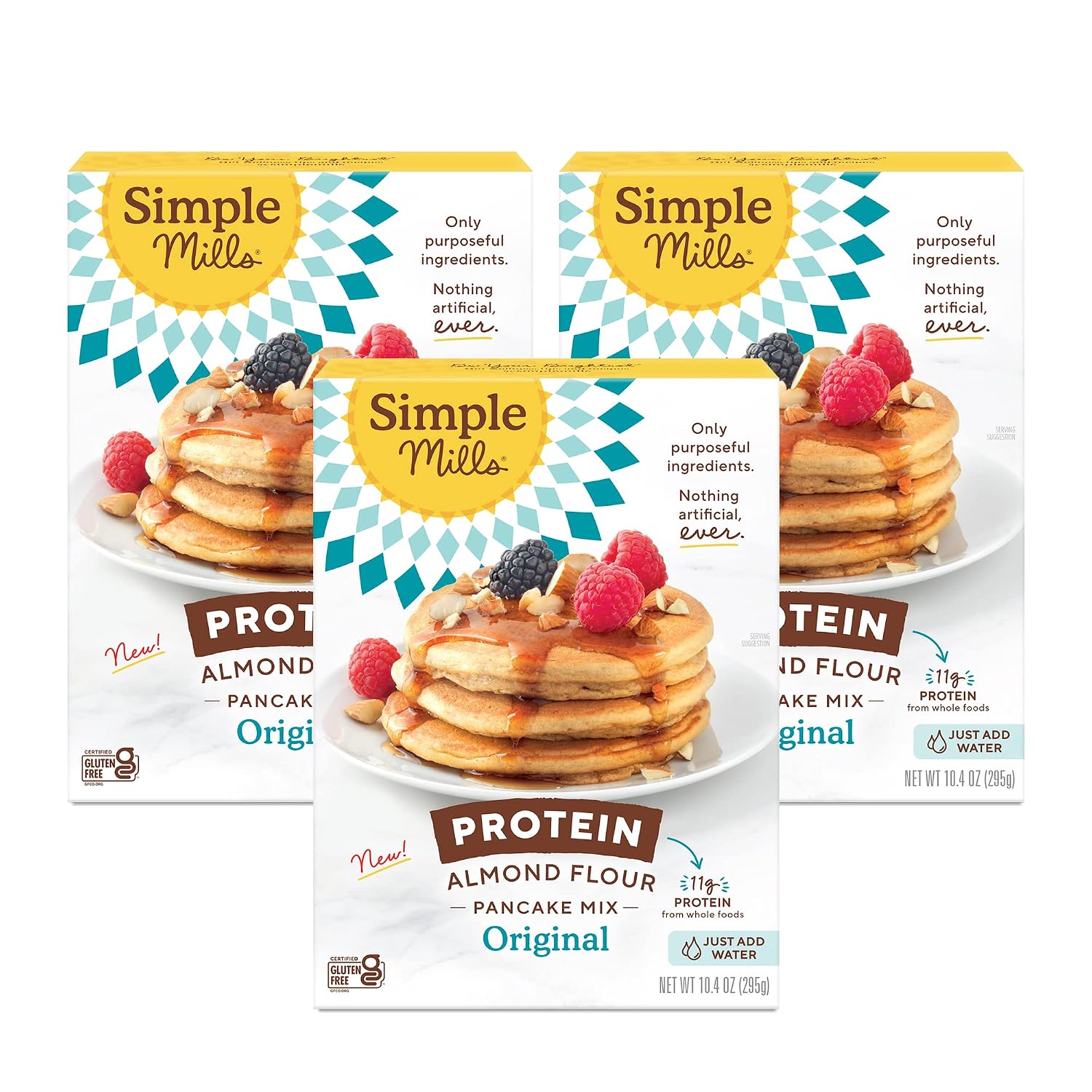 Simple Mills Almond Flour Pancake & Waffle Mix, Original - Gluten Free, Plant Based, Paleo Friendly, Breakfast 10.7 Ounce (Pack of 1)