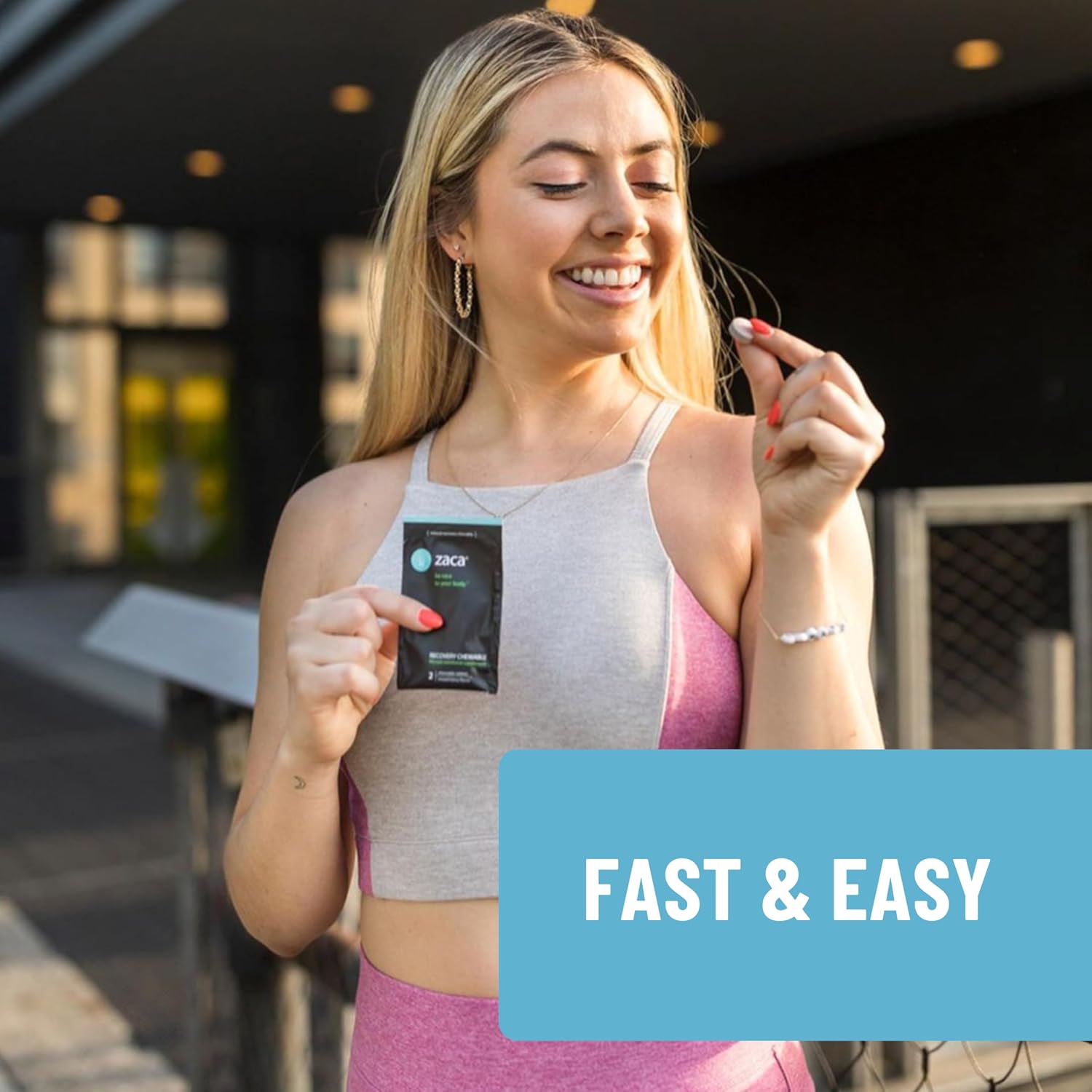 Zaca Recovery Chewable Supplement | Hydrate + Revive | 6 Packs = 12 Tablets | Party, Travel, Exercise & Altitude | Sugar Free, Gluten Free, Artificial Ingredients Free