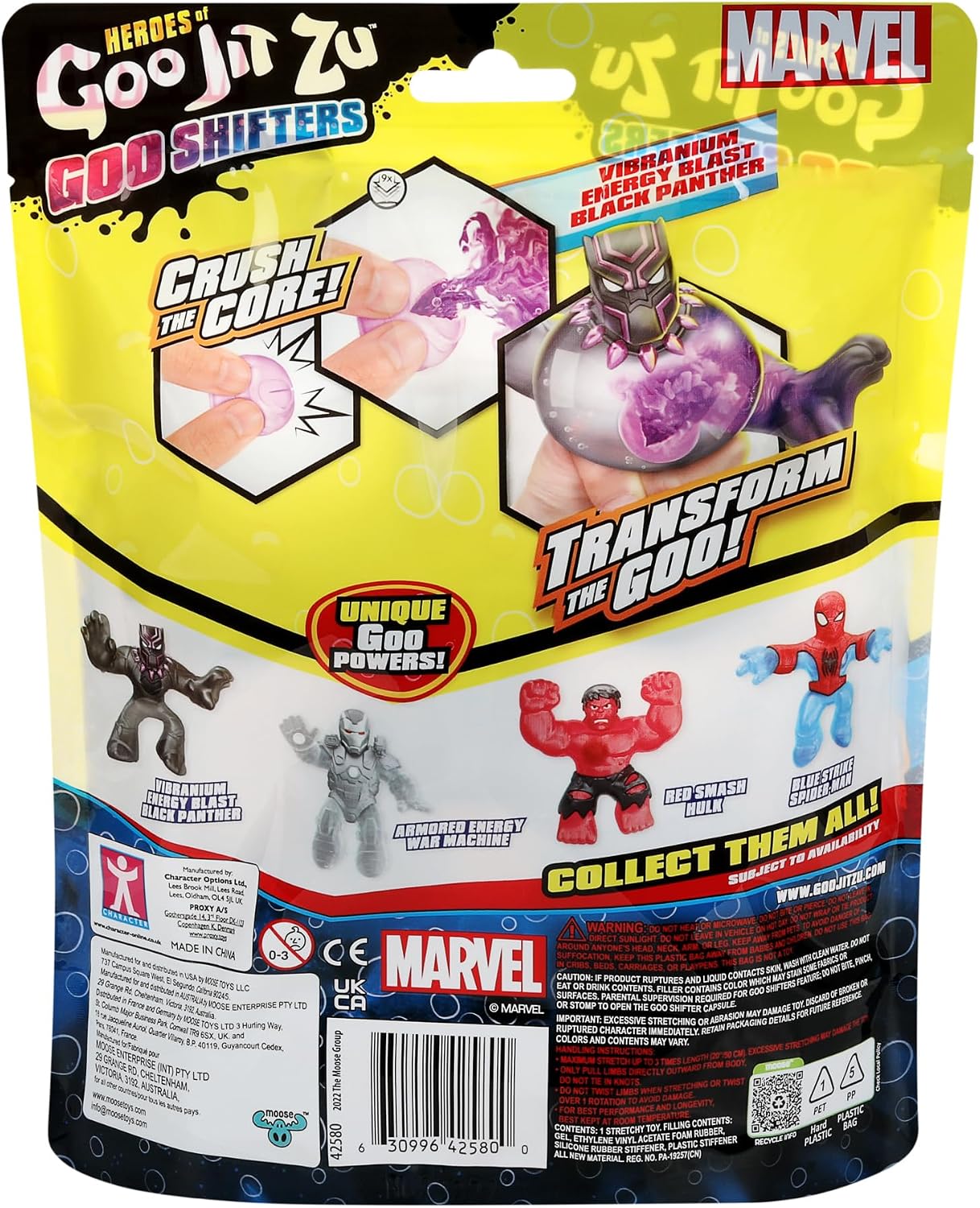 Heroes of Goo Jit Zu Licensed Marvel Hero Pack - Spider-Man, Multicolor (41054)