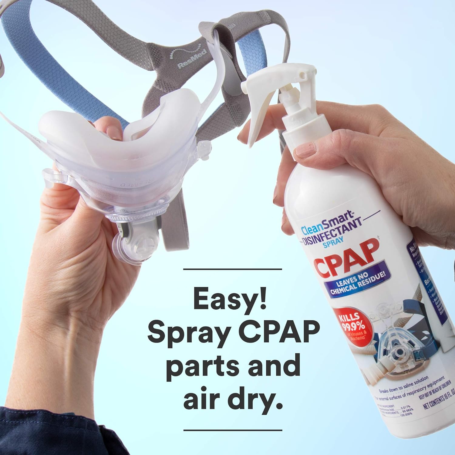 CleanSmart CPAP Disinfectant Spray for Face Mask and Hose