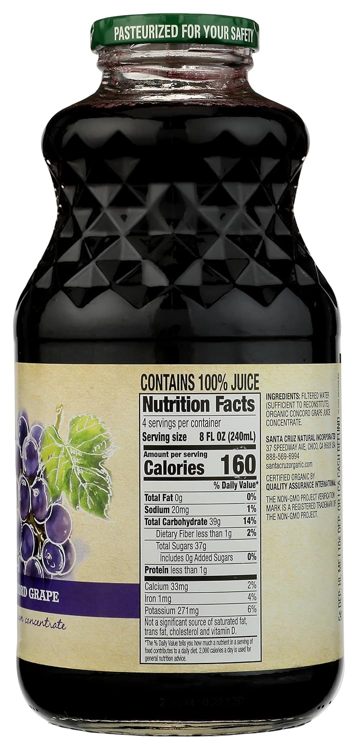 R.W. Knudsen Organic Just Concord Grape Juice, 32 fl oz (Pack of 1)