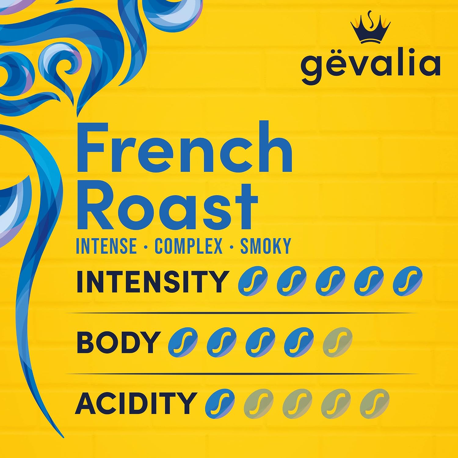 Gevalia Ground Coffee, French Roast Dark Roast, 12 oz Bag