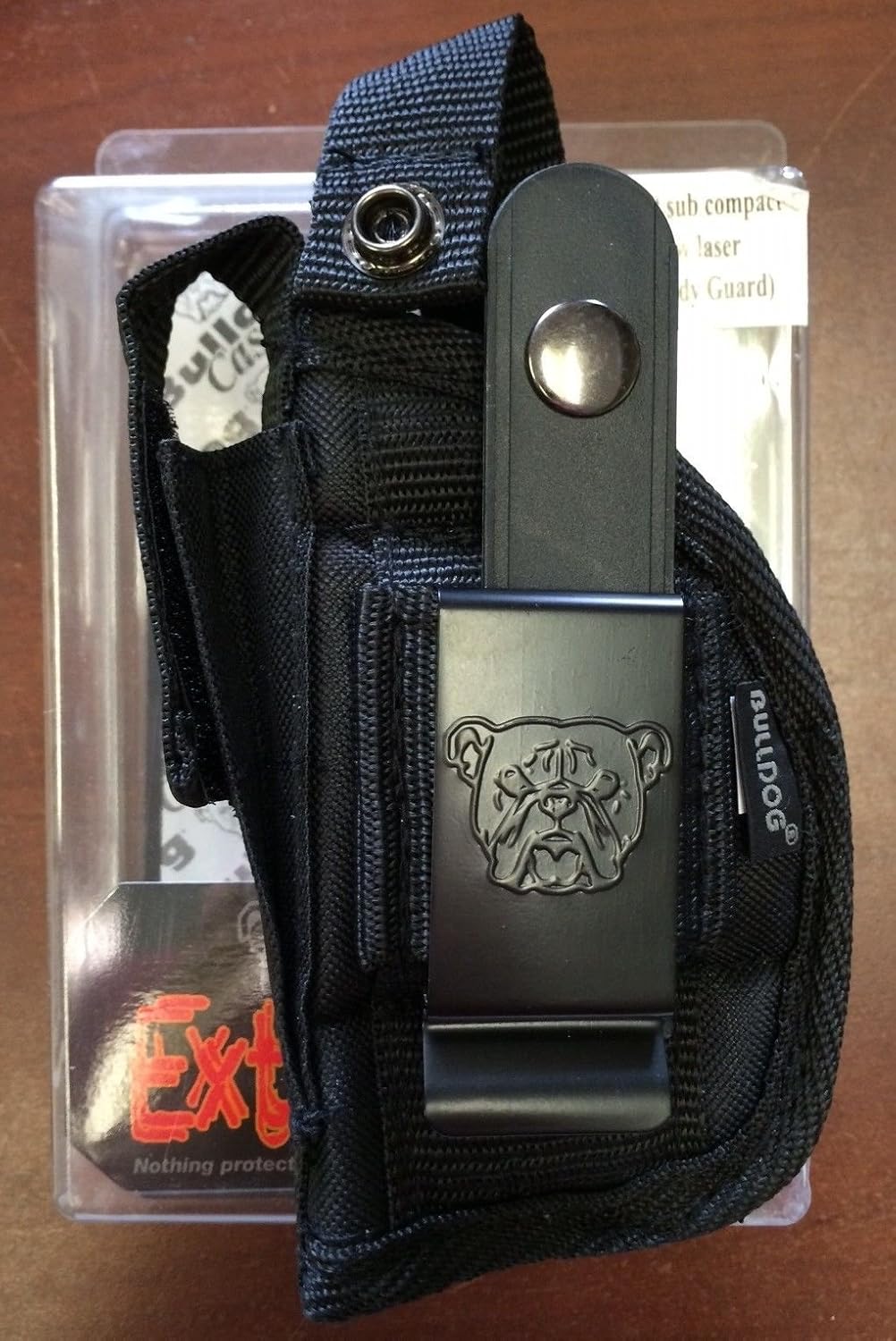 Bulldog Cases Nylon Hip Holster|Sizes for Revolver and Semi-Auto| Fits Glock, S&W, Ruger, Springfield, Taurus |