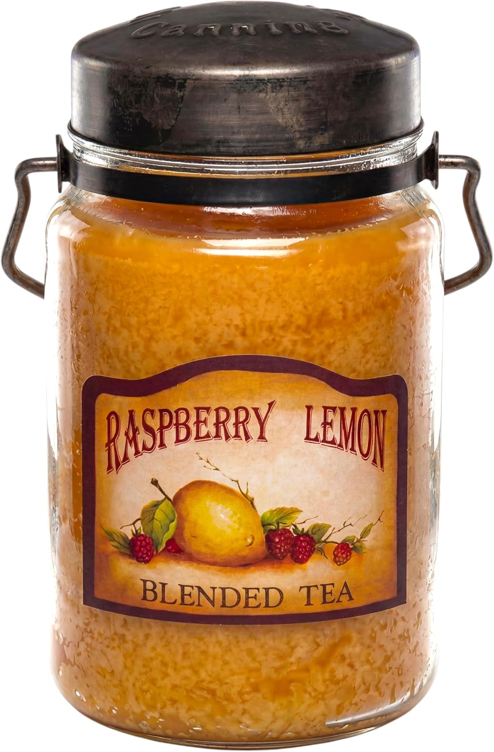 McCall’s Candles | Hot Buttered Rum | 26 oz Scented Candle | USA-Poured | Vintage Rustic Jar with Carrying Handle | Warm Buttery Spiced Rum Fragrance