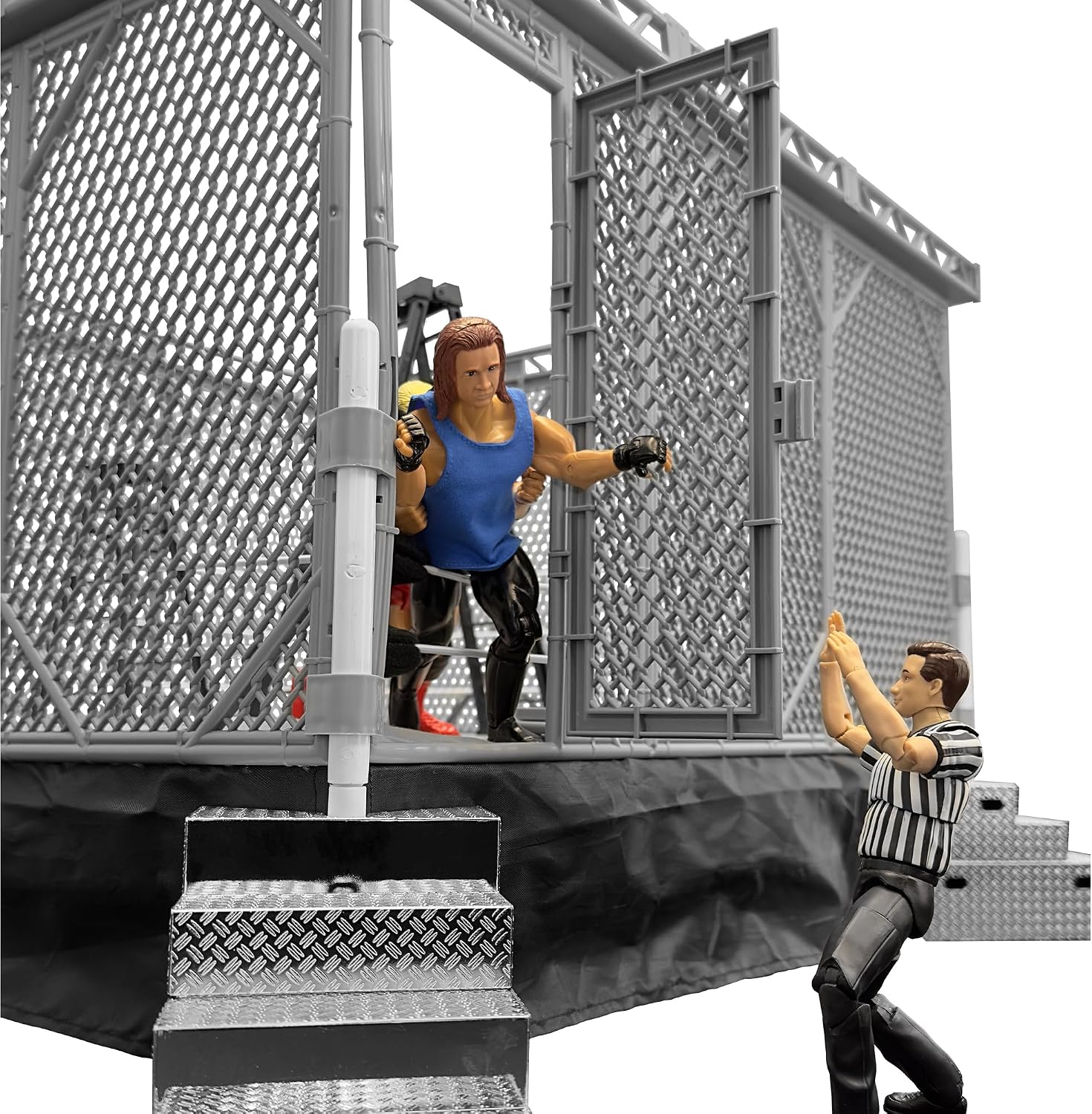 Figures Toy Company Steel Cage Playset Wrestling Rings