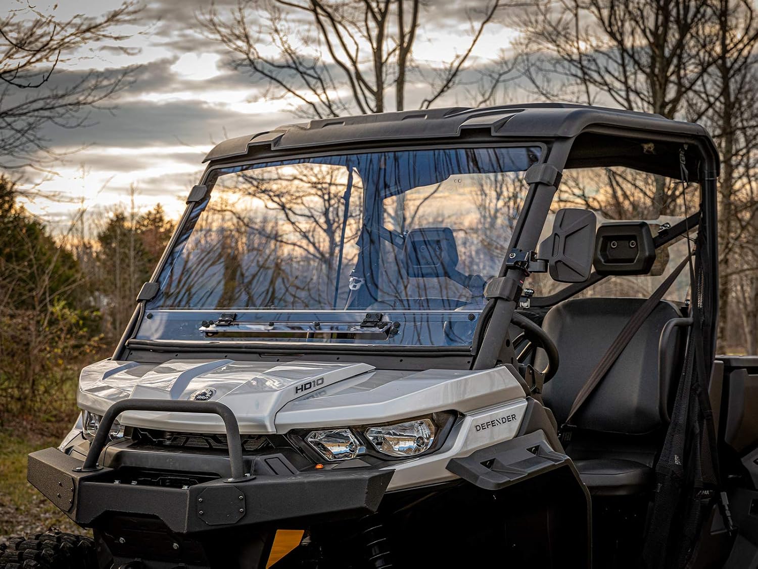 SuperATV Flip-Vent Windshield for Can Am Defender HD Models