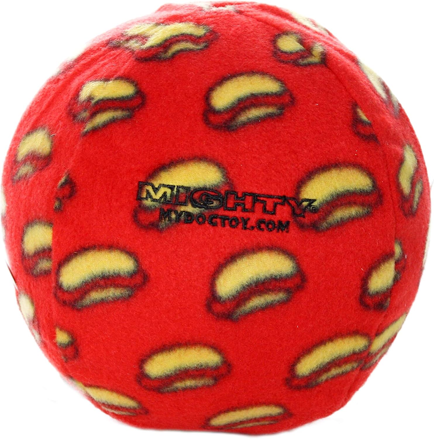 MIGHTY Tuffy 2 Pack Medium Ball Dog Toy: Ultra Durable Plush Toy with Multiple Layers & Reinforced Seams, Washable and Floats, Vinyl Ball & Fleece