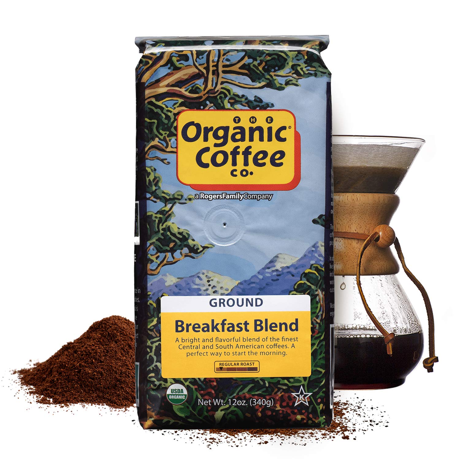 The Organic Coffee Co. French Roast Ground Coffee, 12 oz bag