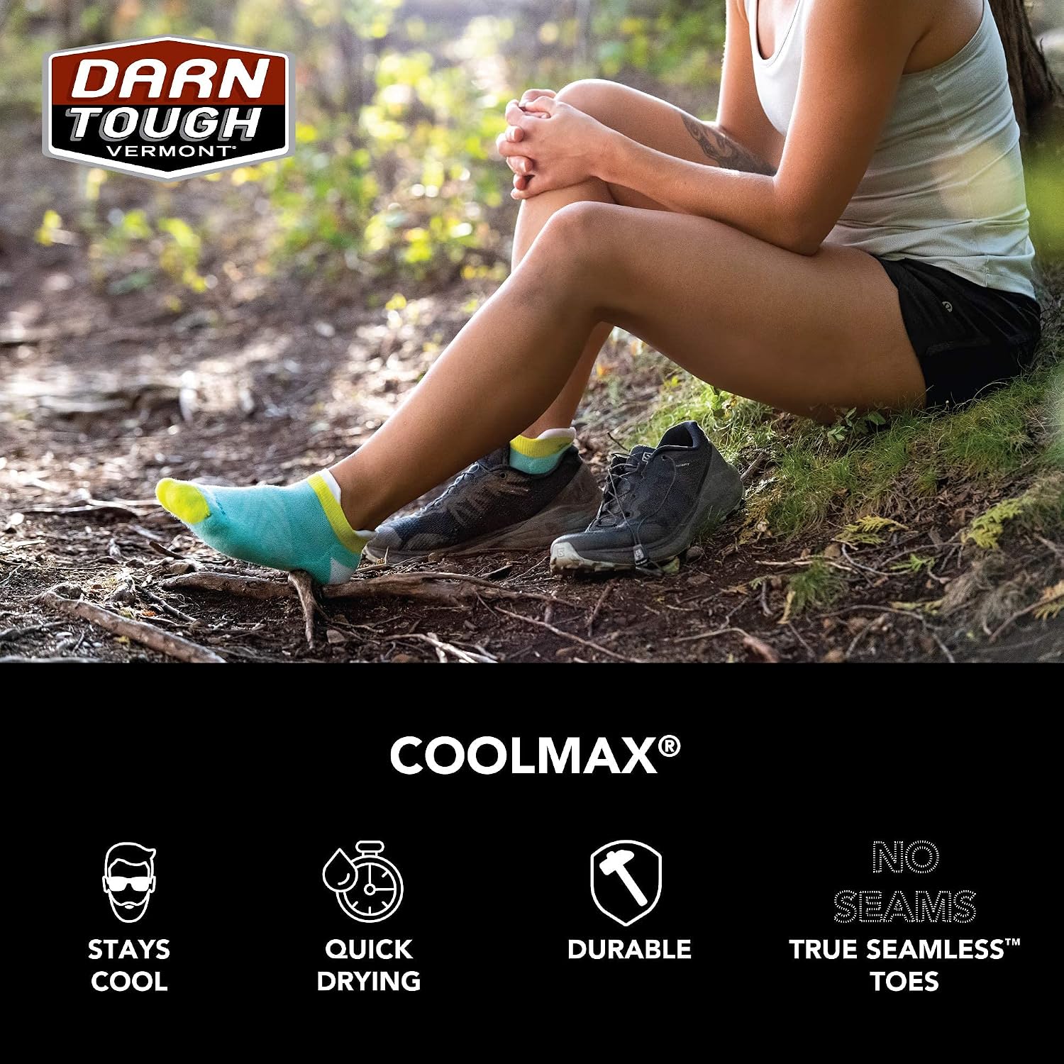 Darn Tough Women's No Show Tab Ultra-Lightweight Running Sock (Style 1052) -