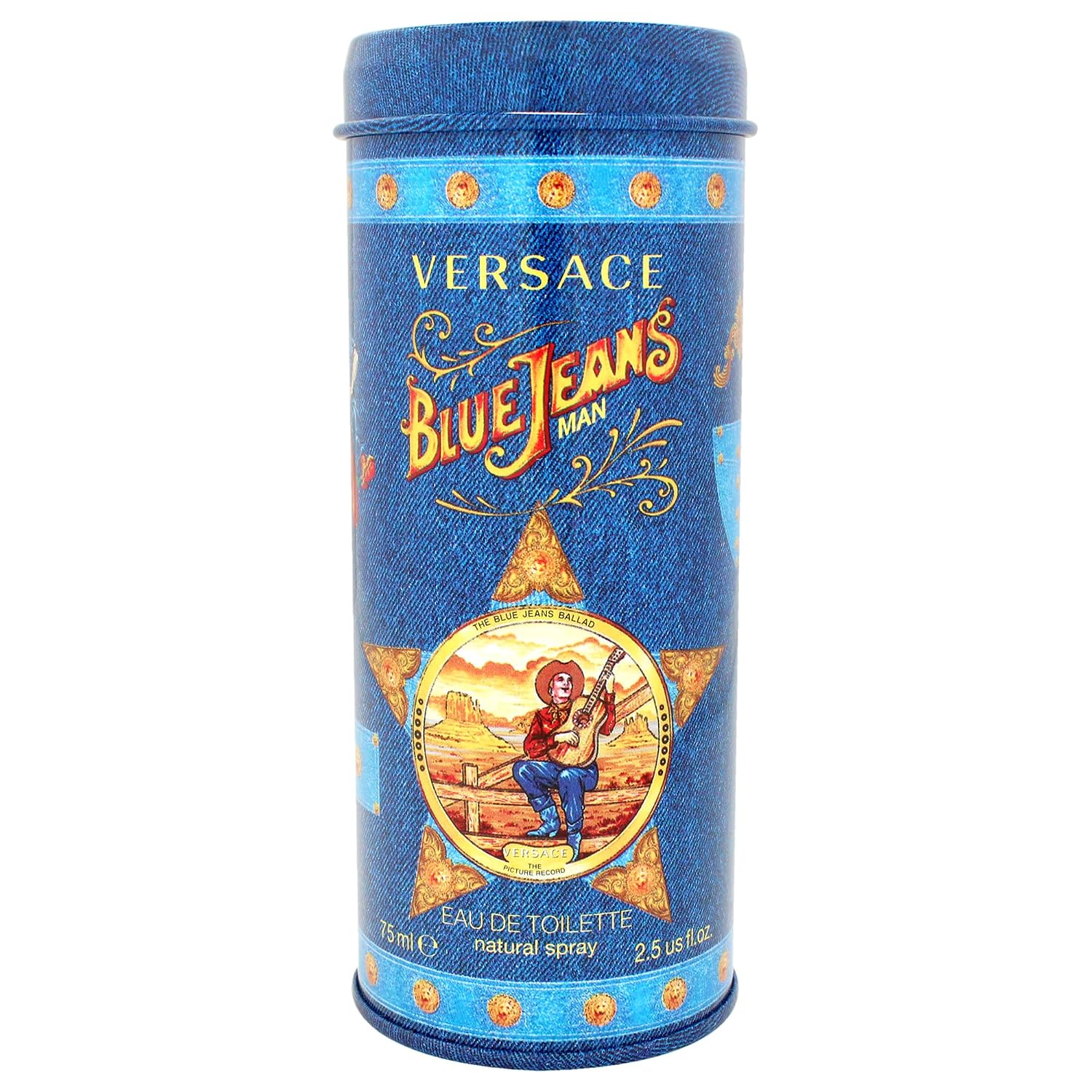 Blue Jeans By Gianni Versace For Men, Eau De Toilette Spray 2.5-Ounces