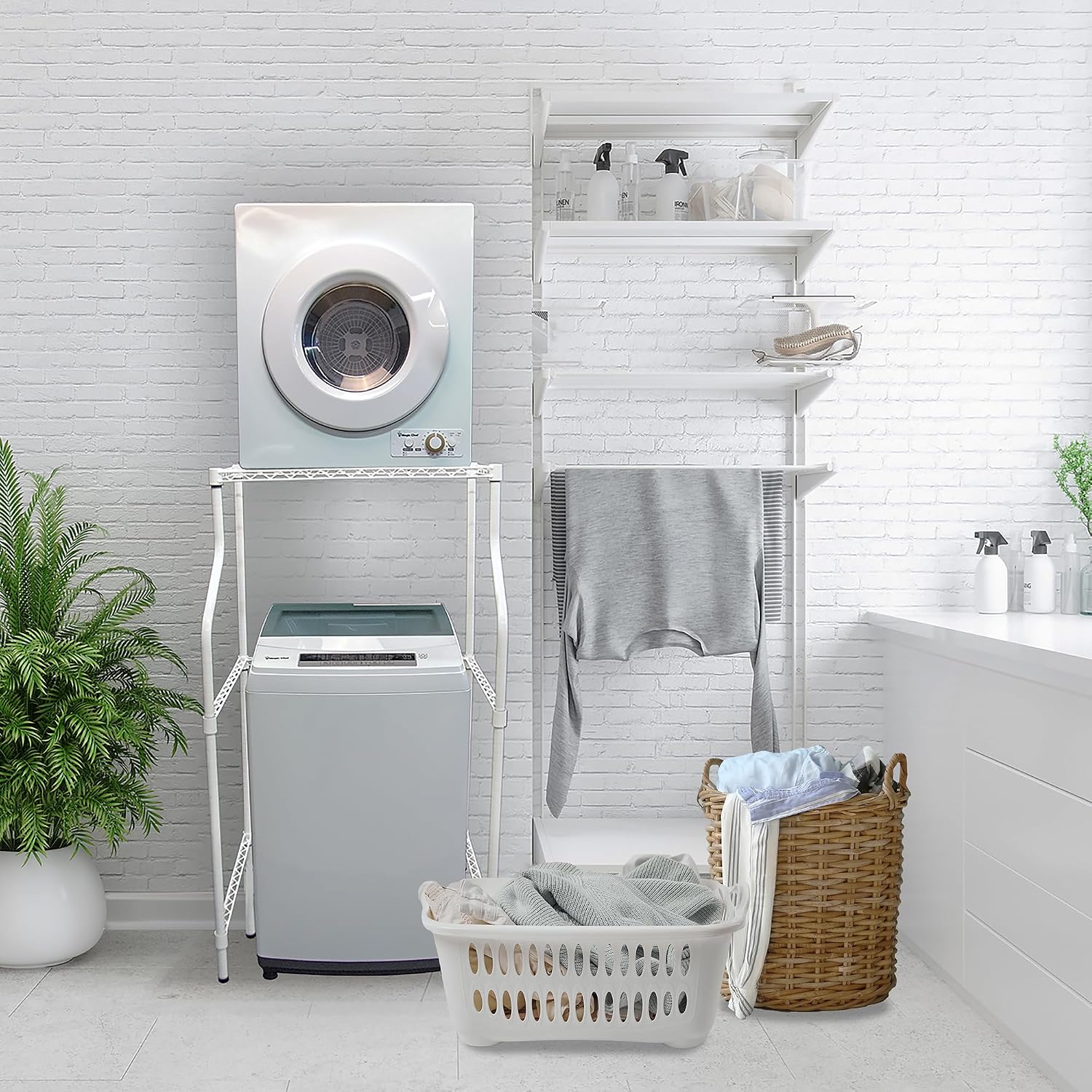 2.6 cu. ft. White Compact Electric Dryer | 2.6-Cu. Ft. Compact Electric Dryer, White, Perfect for Home or Apartment
