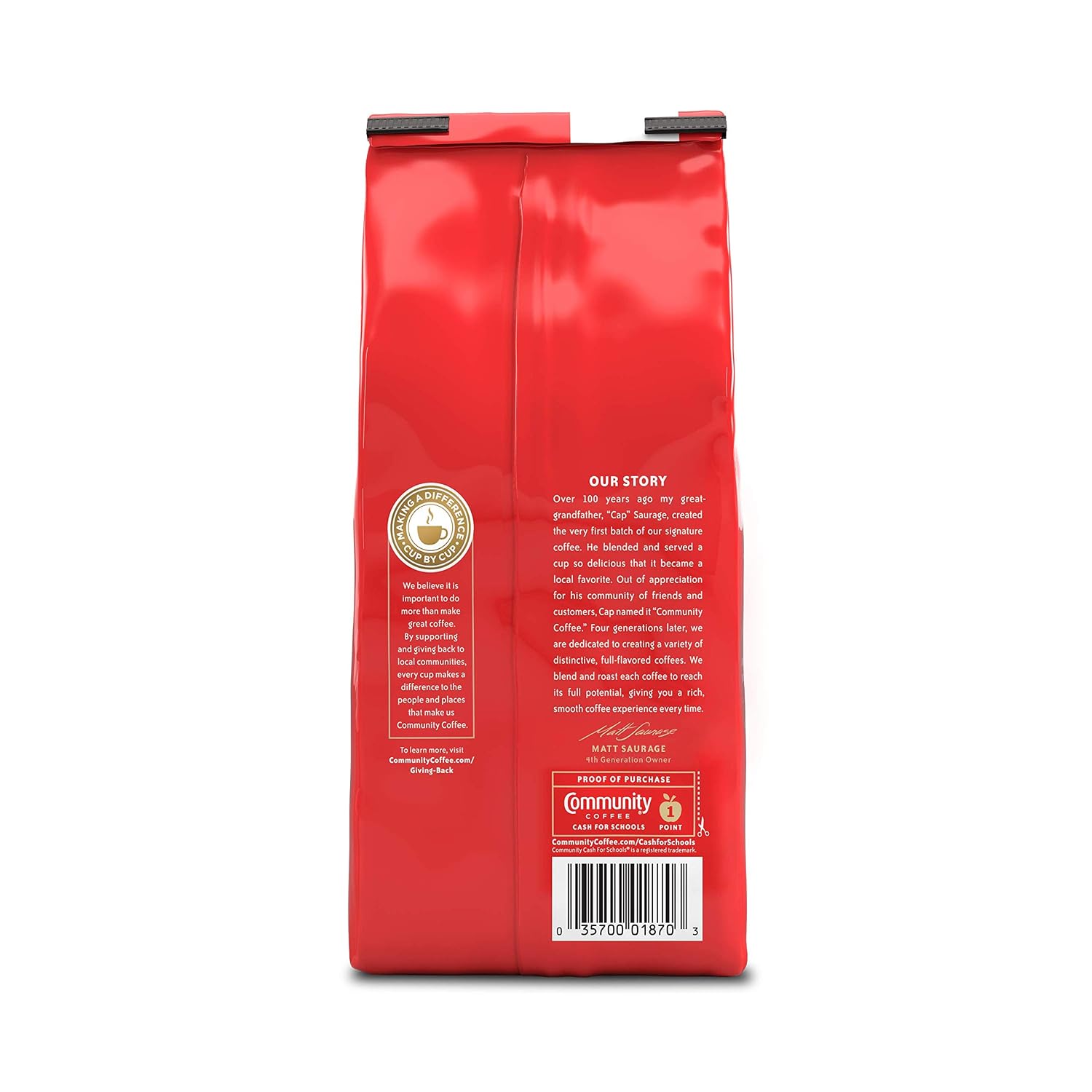 Community Coffee Caramel Cookie Butter Flavored 12 Ounces, Medium Roast Ground Coffee, 12 Ounce Bag (Pack of 1)