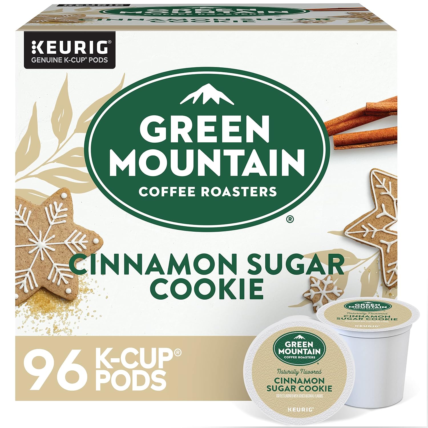Green Mountain Coffee Roasters Island Coconut, Single-Serve Keurig K-Cup Pod, Flavored Light Roast Coffee, 24 Count (Pack of 1)